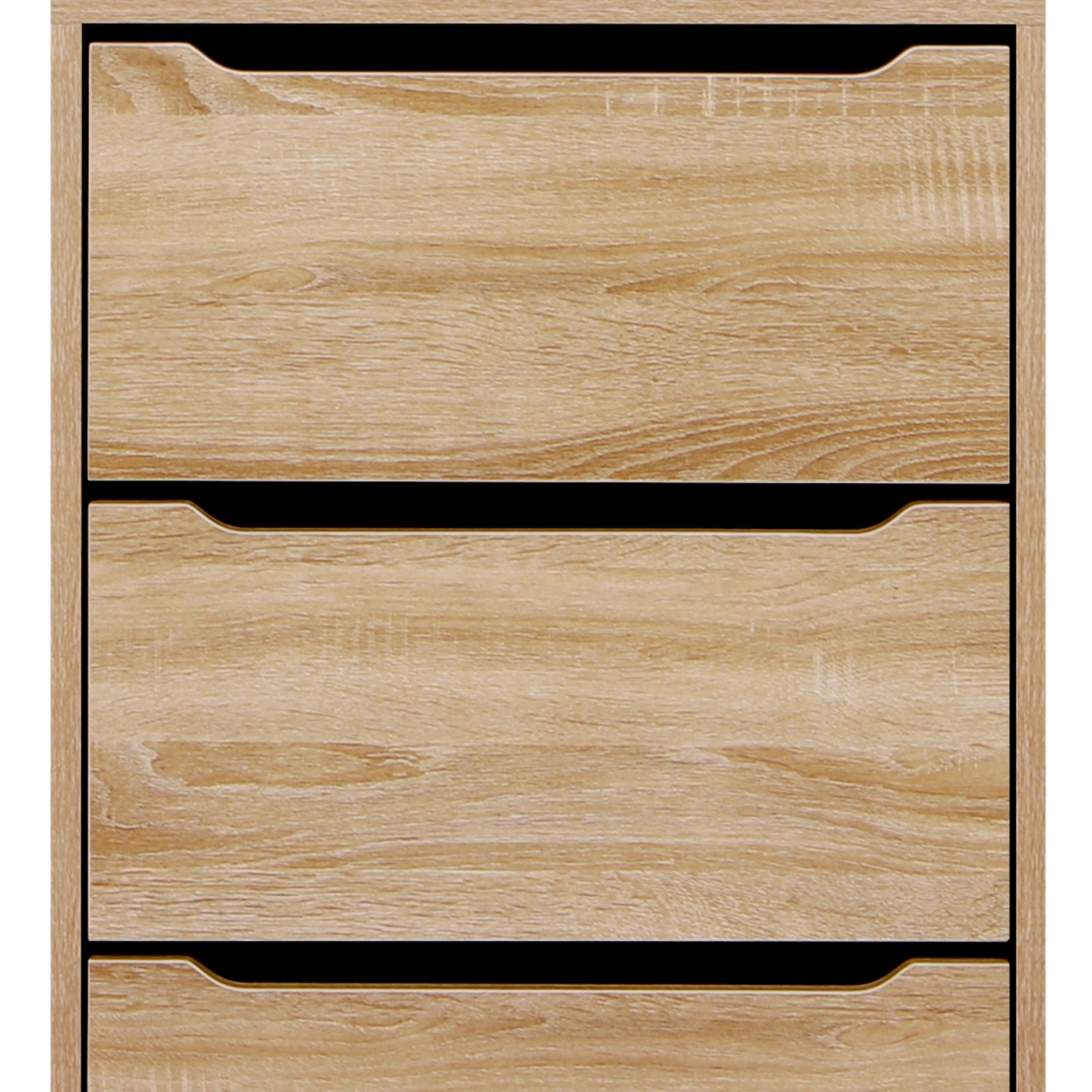 4 Alfordson Chest of 7 Drawers Office Storage Cabinet Tallboy Bedroom - Oak, 4 of 10