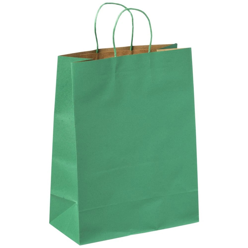 2 Officeworks Recycled Kraft Bag Medium Red 25 Pack, 2 of 4