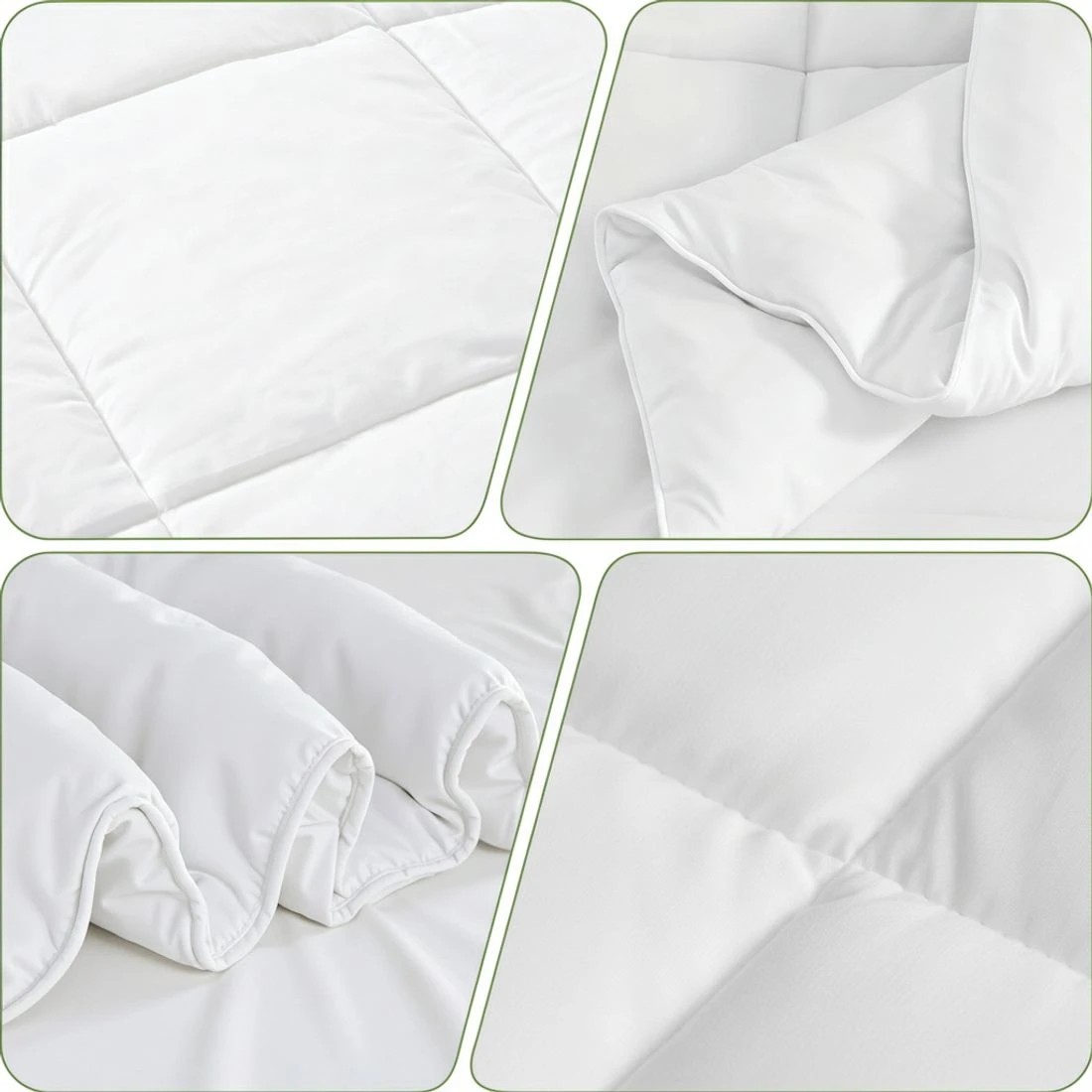 7 Giselle Bedding 200GSM Bamboo Quilt Summer Quilts All Season Doona Duvet Lightweight Double - Double Bed - White, 7 of 9