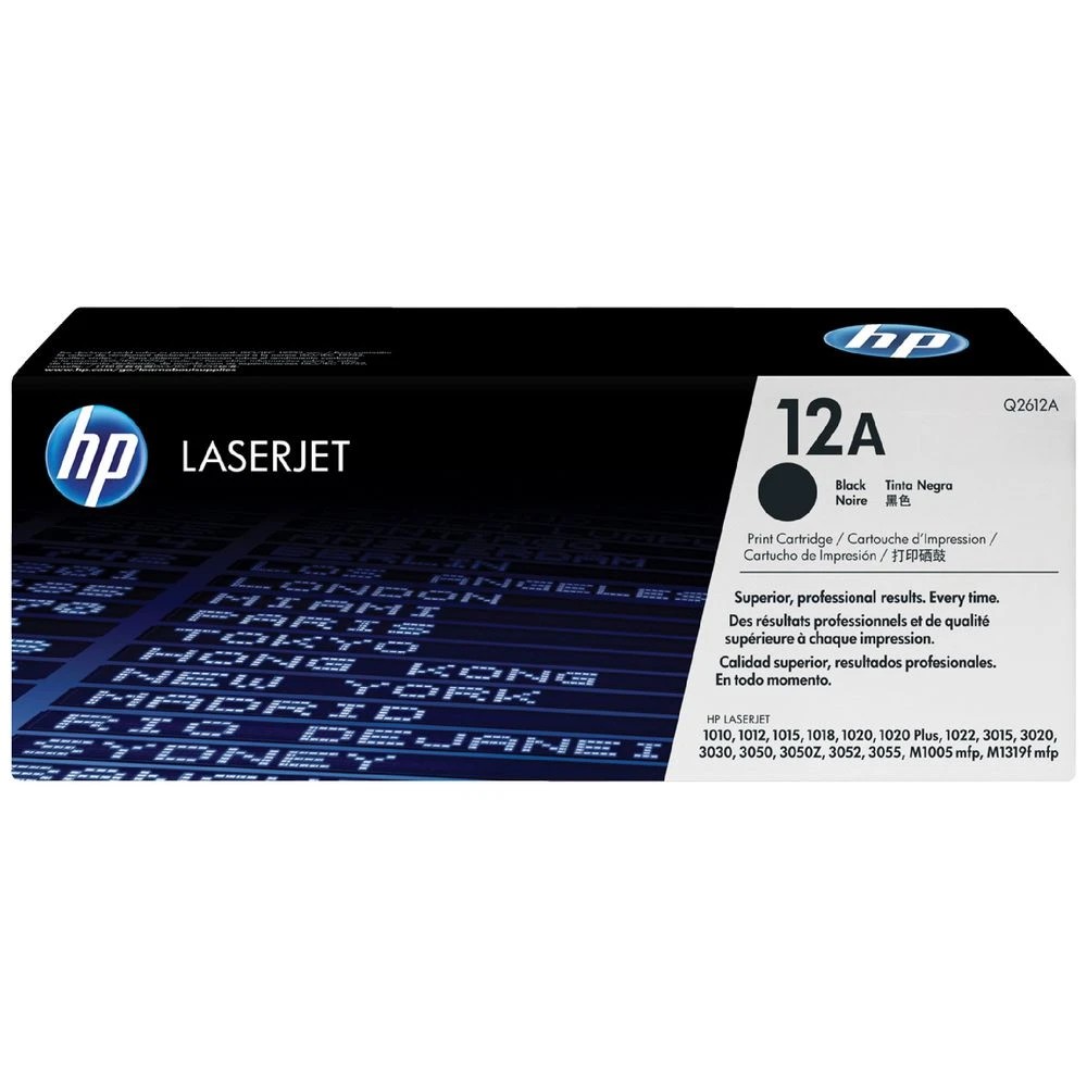 1 HP 12A LaserJet Toner Cartridge Black Q2612A, 1 of 6