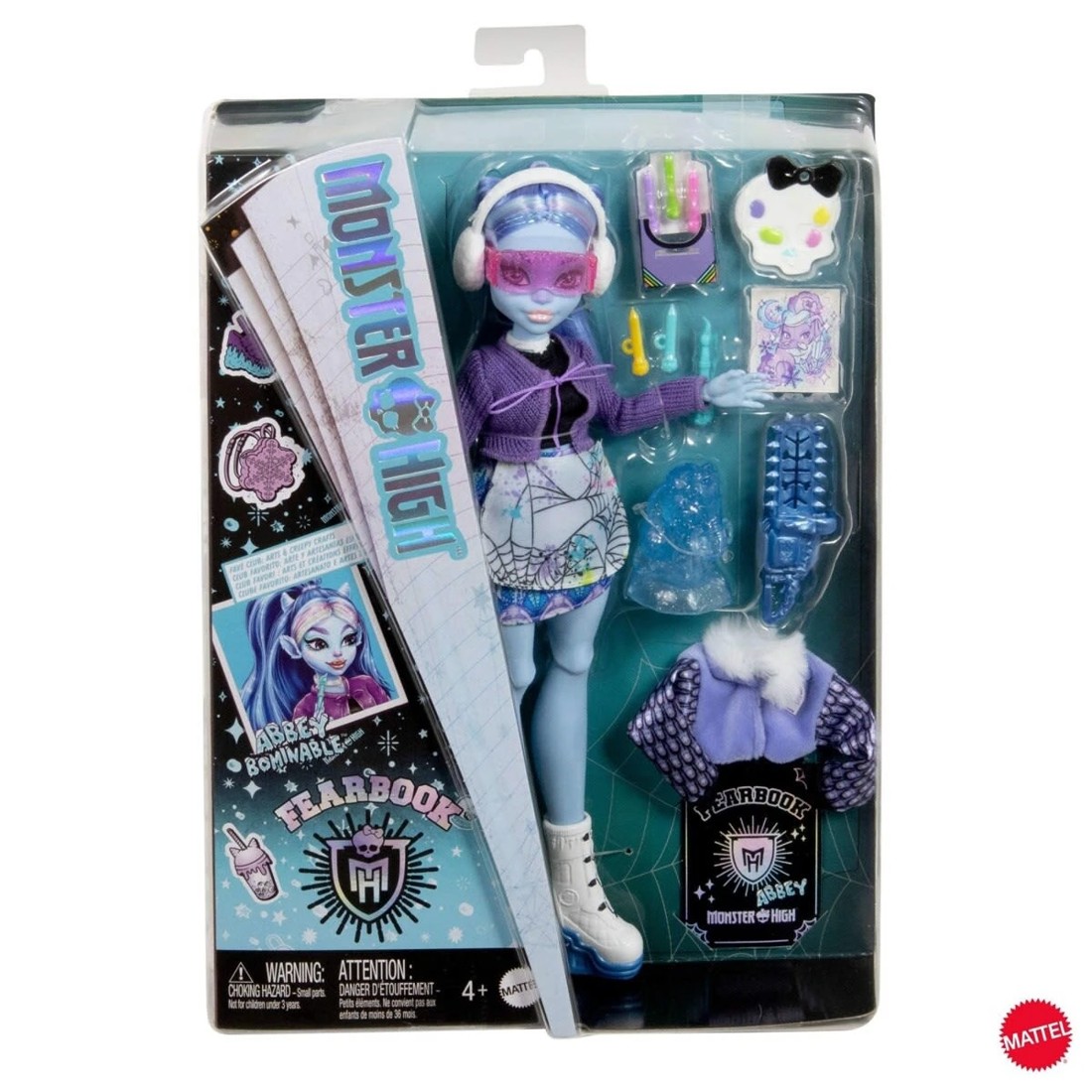 1 Monster High Fearbook Abbey Bominable Doll, 1 of 7