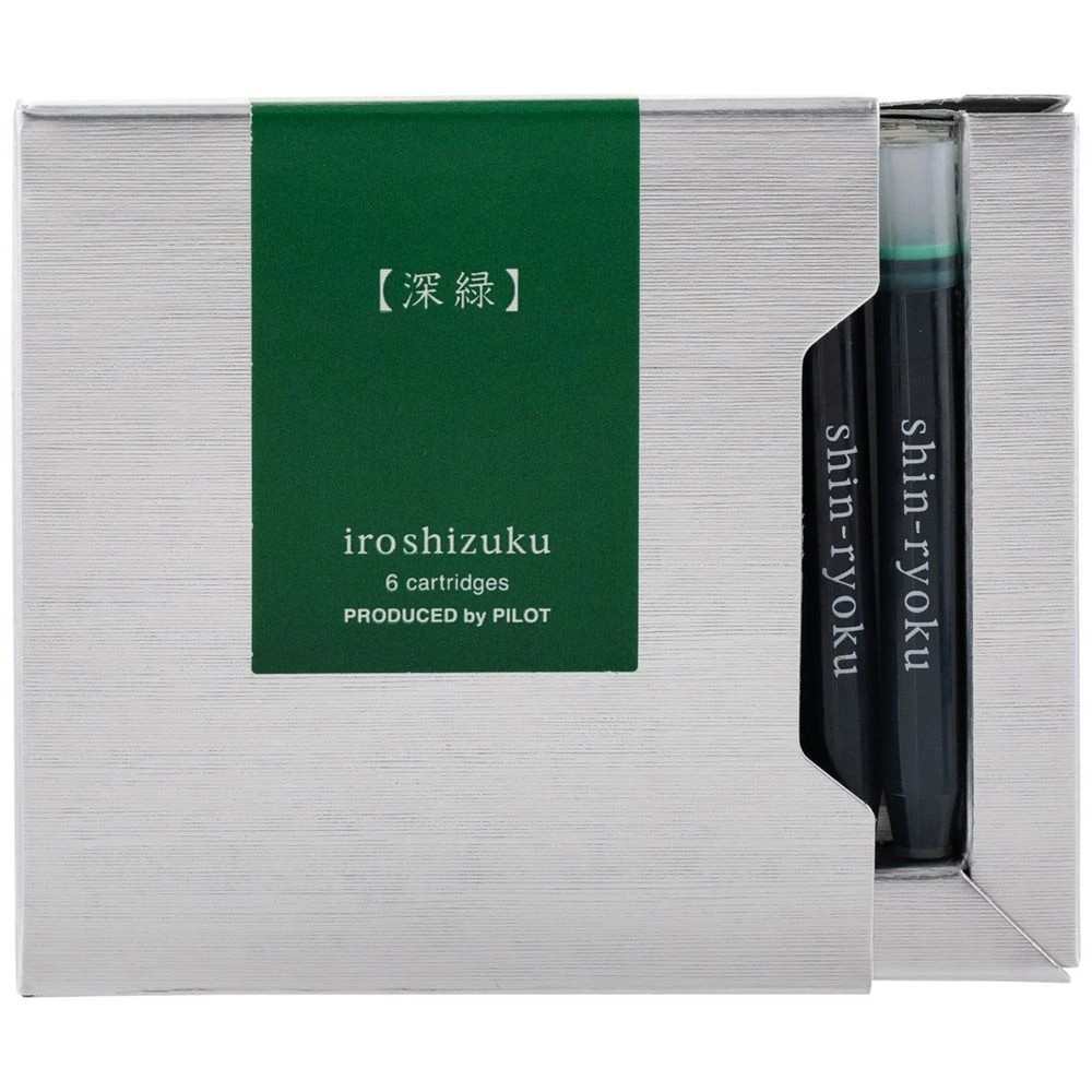 2 Iroshizuku Fountain Pen Ink Cartridge Forest Green 6Pk, 2 of 3