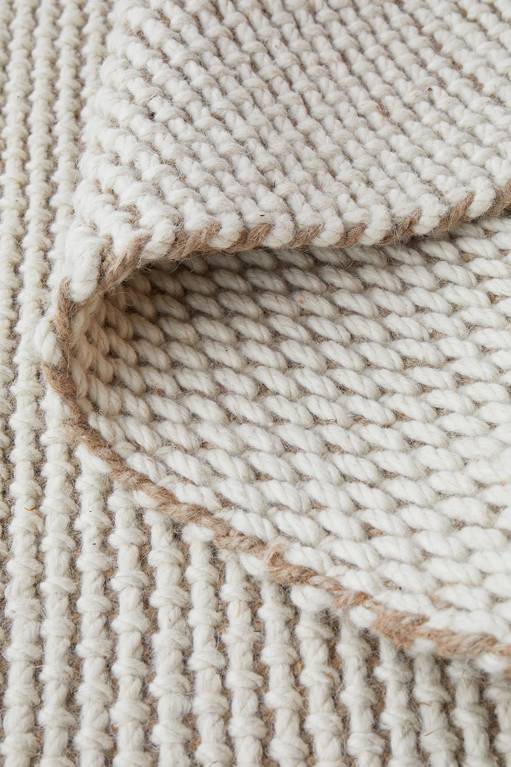 6 Common Ground Rugs Kingsley Cove 400x80cm - Large Runner Hand Loomed Wool & Jute Rug - White, 6 of 6
