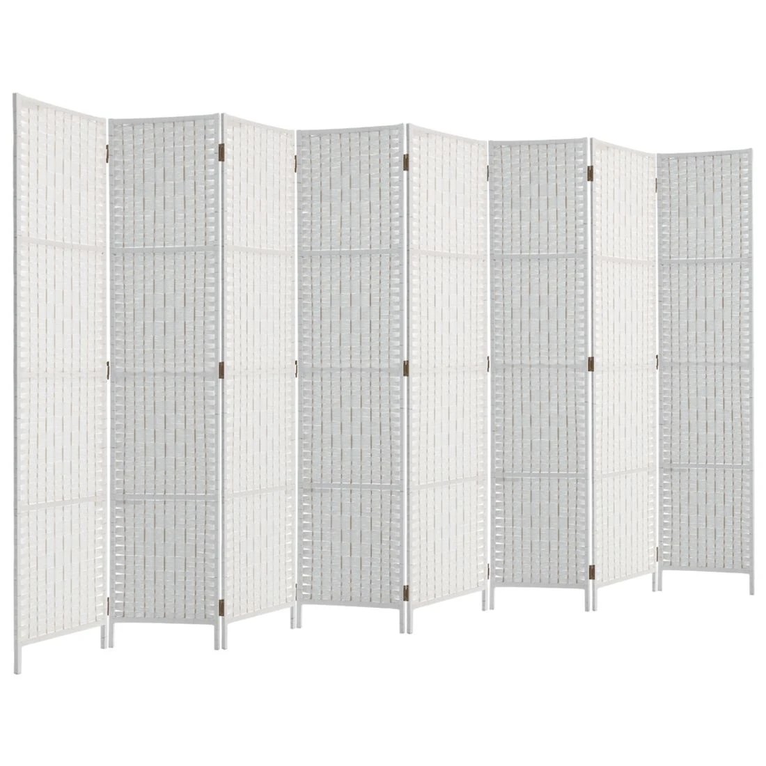 2 Artiss 8 Panel Room Divider Screen 326x170cm Woven - White, 2 of 8