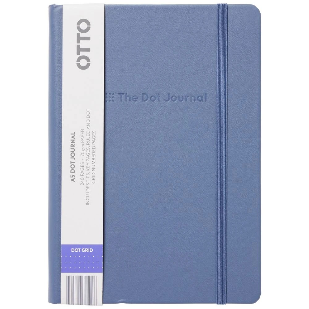 1 Otto A5 The Dot Journal 240 Page Petrol Blue, 1 of 3