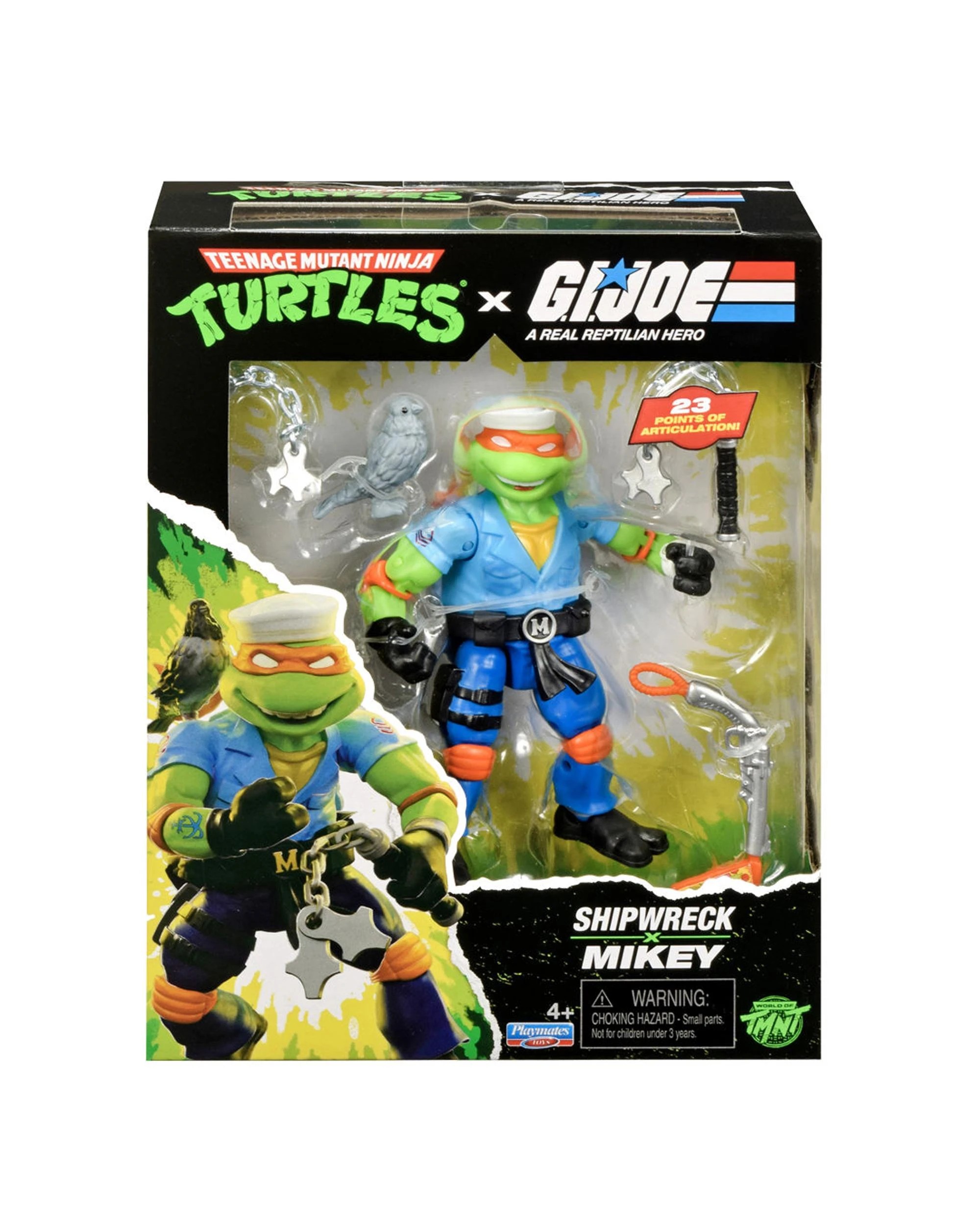 1 Teenage Mutant Ninja Turtles x G.I. Joe Shipwreck x Mikey Action Figure, 1 of 3