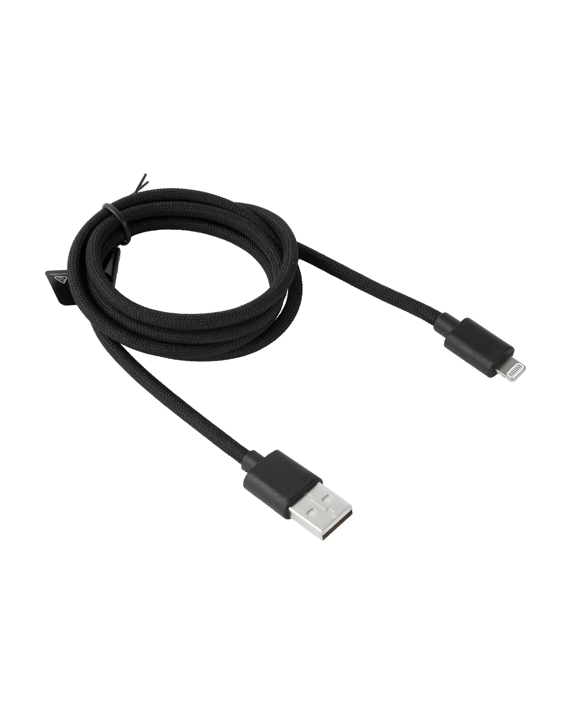 3 USB-A to Lightning Braided Cable - 1m, Black, 3 of 4