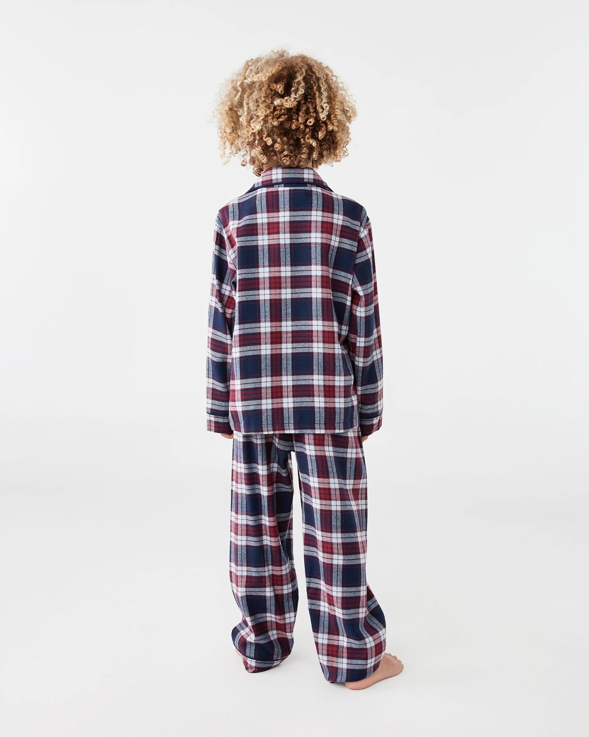 2 Flannel Pyjama Set Red Checks, 2 of 7