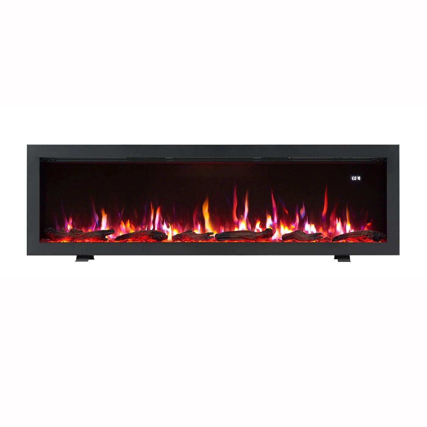 3 Moda Living Aria 60 inch Electric Fireplace - Black, 3 of 7