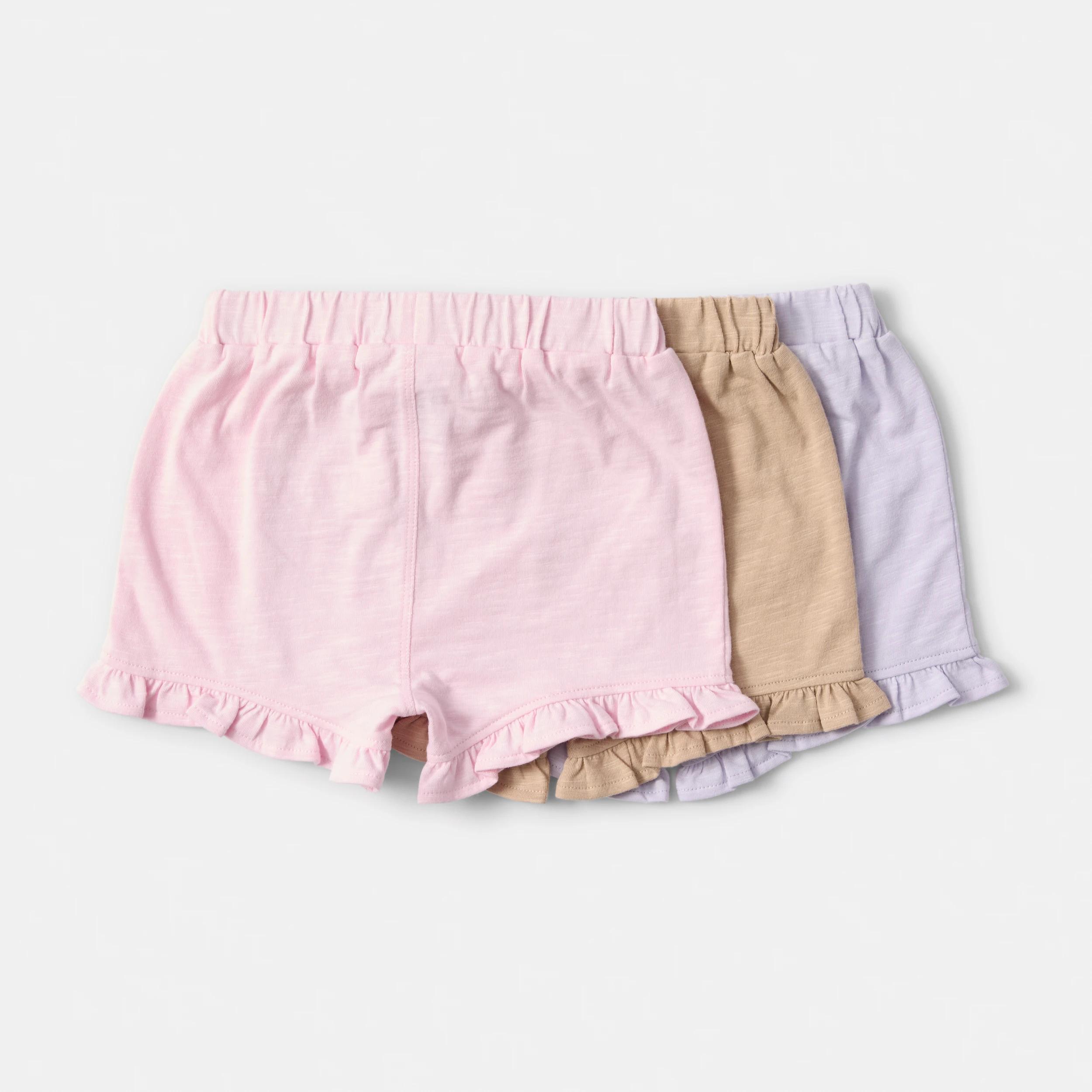 2 3 Pack Frill Shorts PINK MULTI, 2 of 8