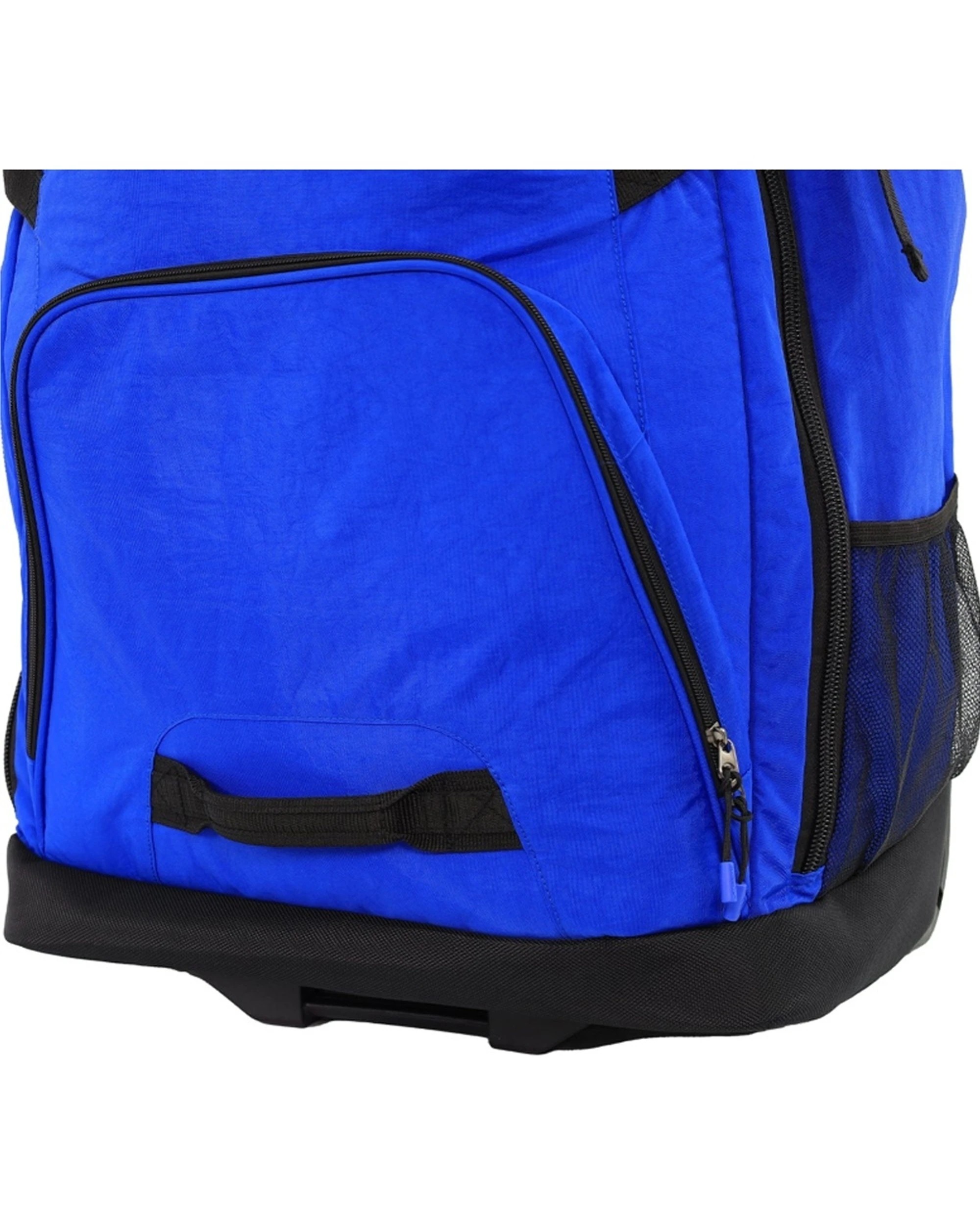 6 Reebok 87L Trekker Lightweight Crushed Nylon Trolley Bag Rolling Ball Bearing Wheels - Blue, 6 of 7