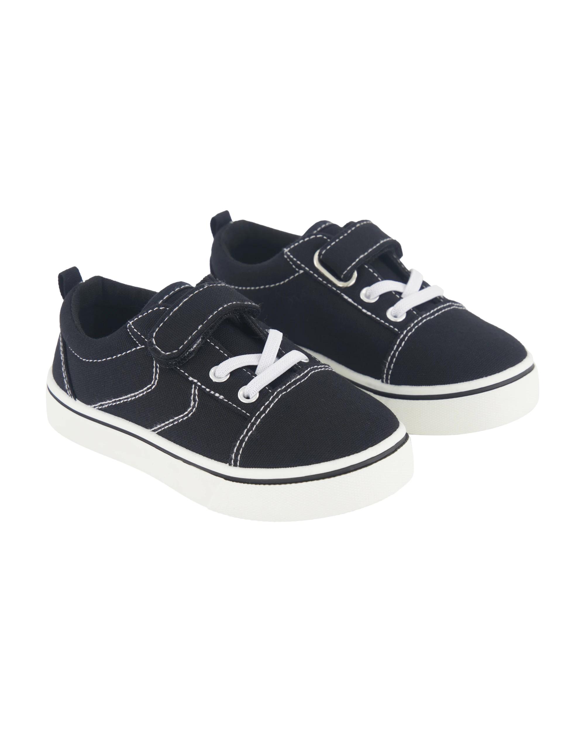 4 Junior Stitch Casual Shoes Black, 4 of 5