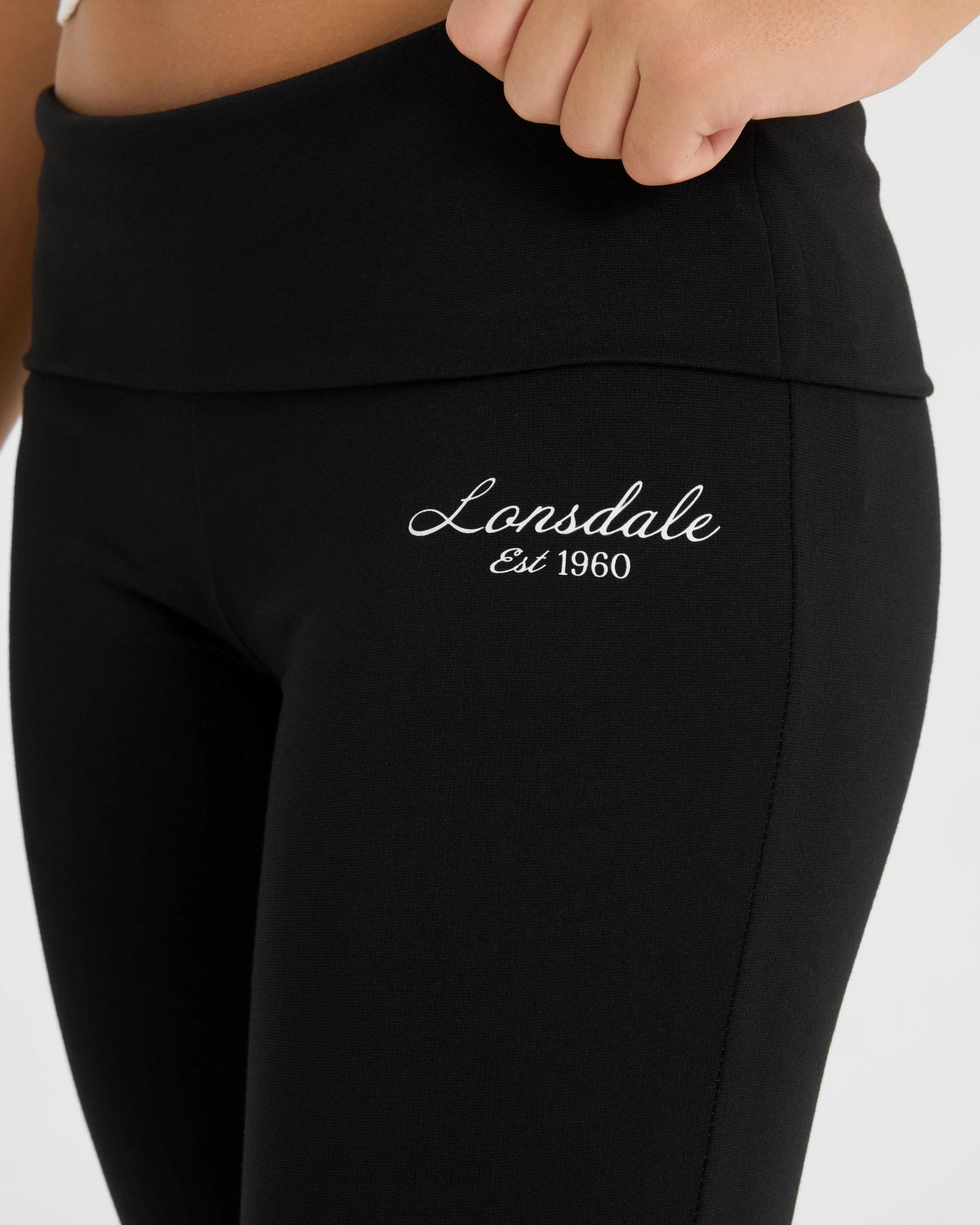 3 Lonsdale London Leisure Flare Pants BLACK, 3 of 5