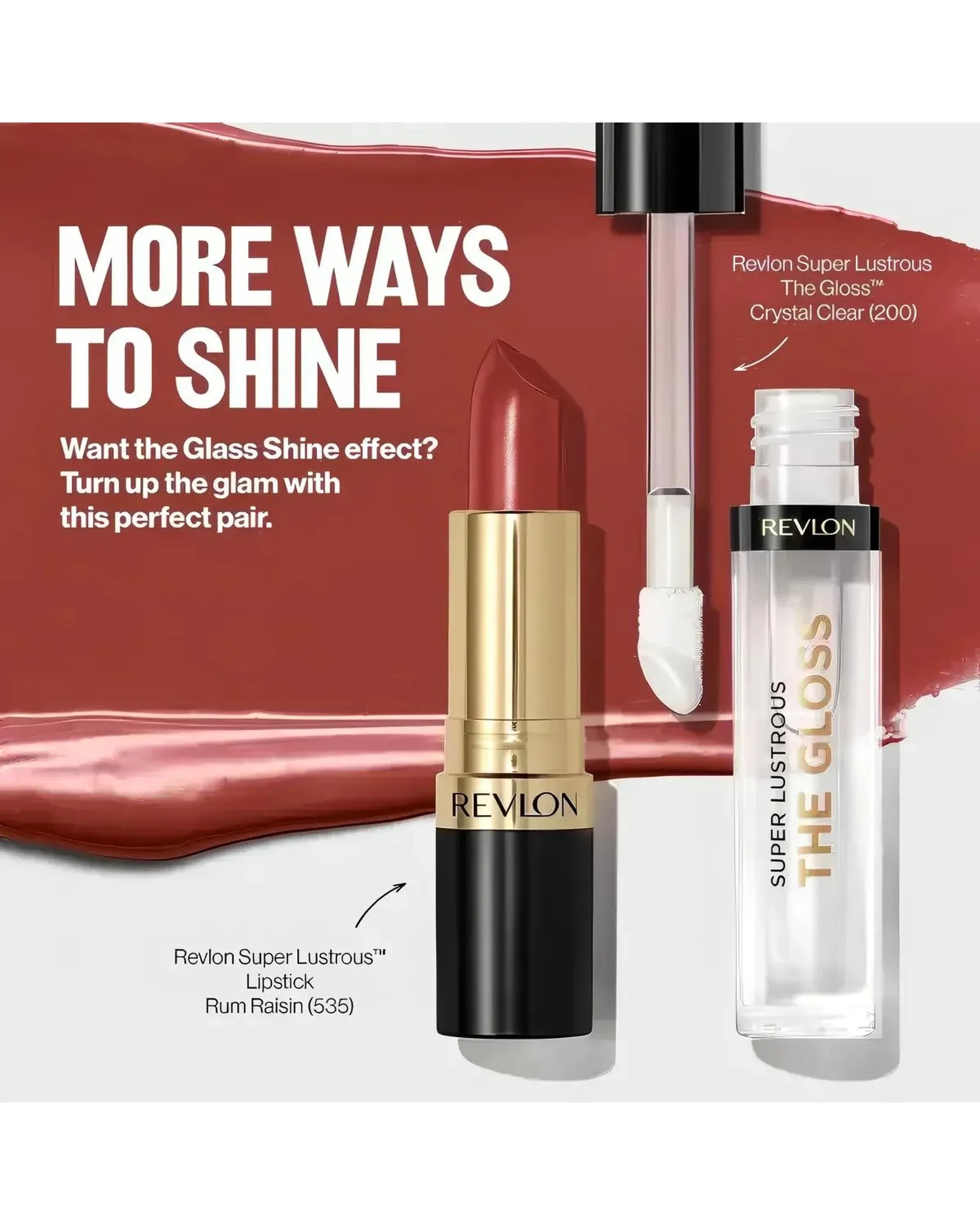 7 2 x Revlon Super Lustrous The Gloss 3.8mL - 200 Crystal Clear - Beige, 7 of 7