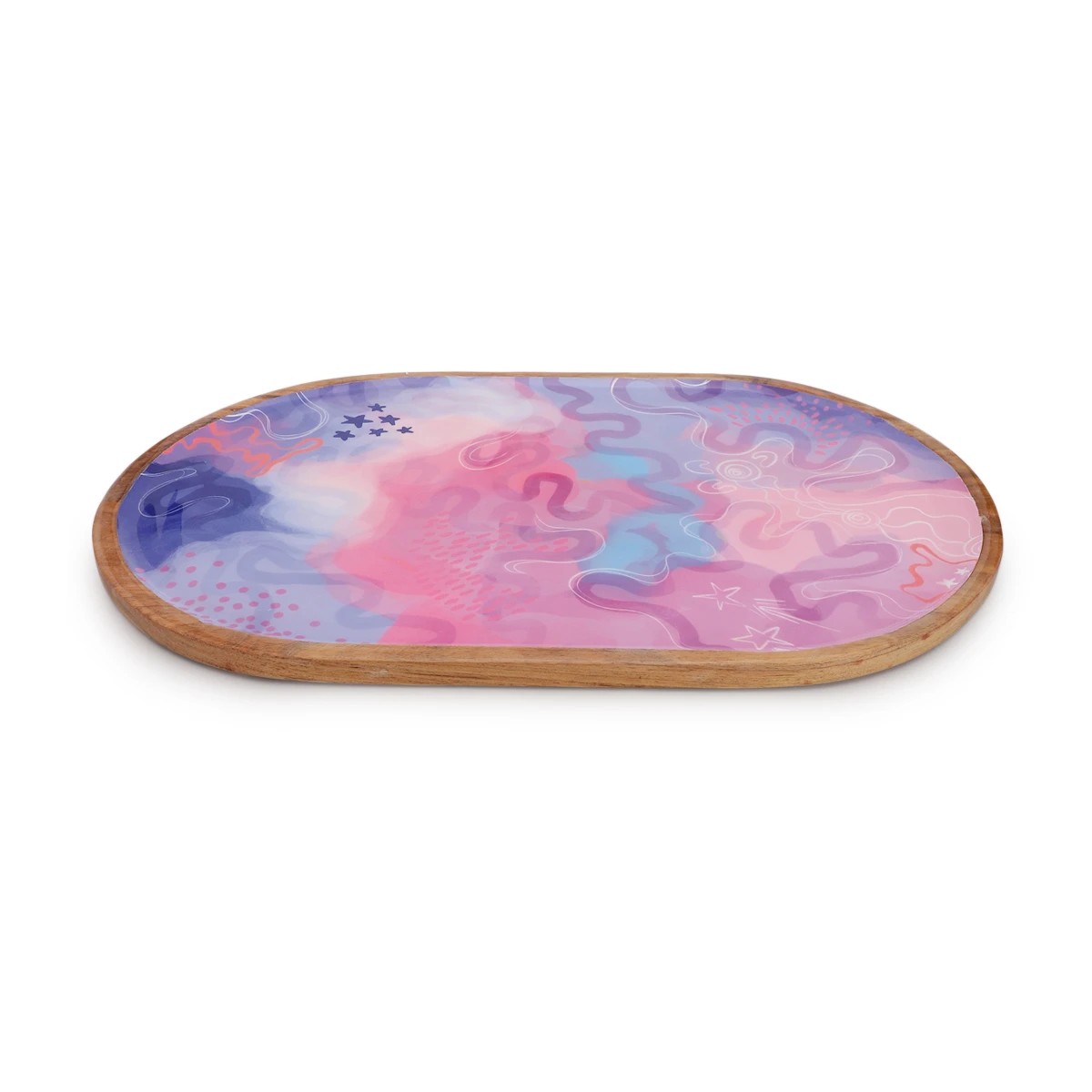 1 Rachael Sarra Flourish Oval Enamel Platter, 1 of 4