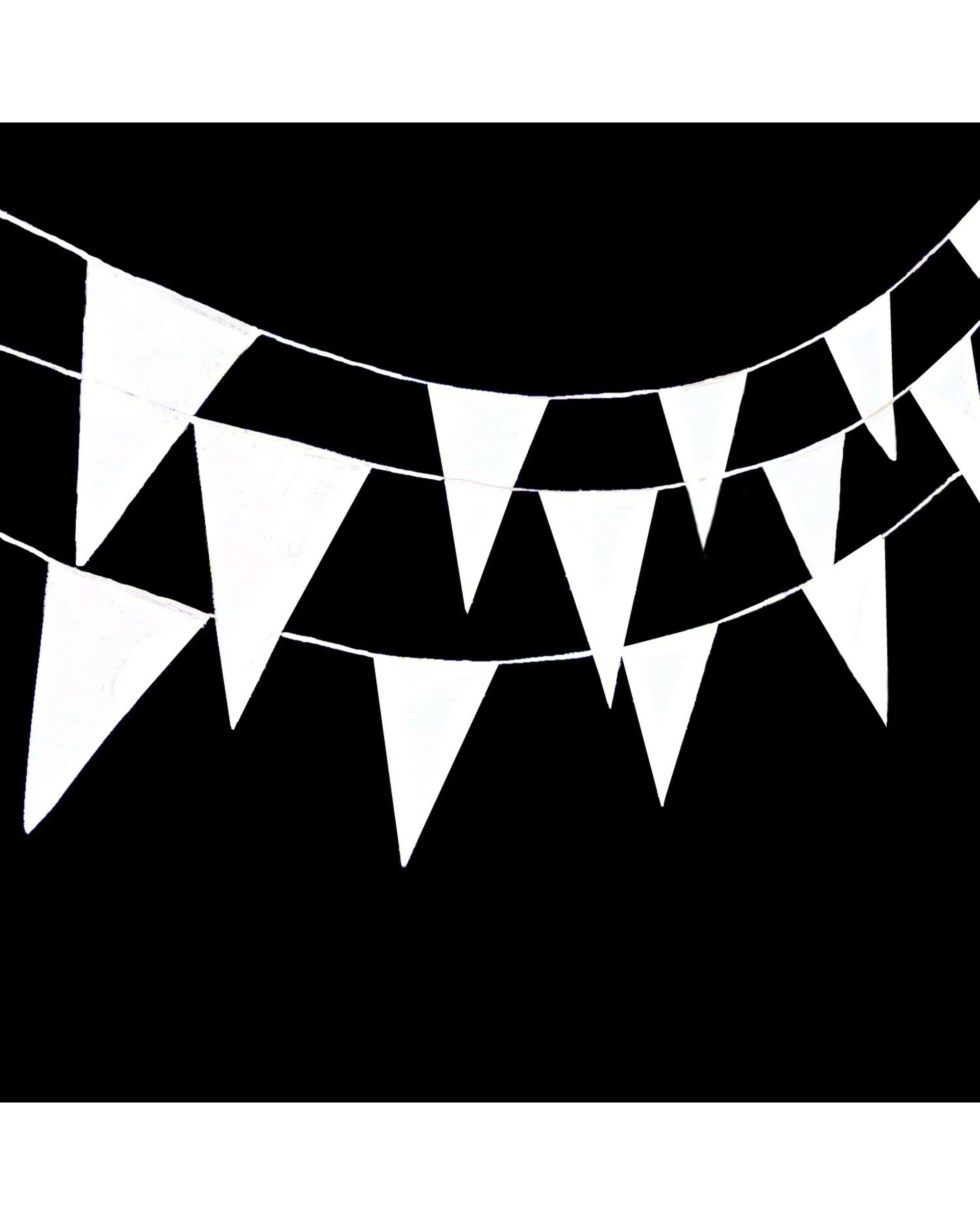 1 Partyrama White Large Plastic Flag Banner 30m - White, 1 of 1