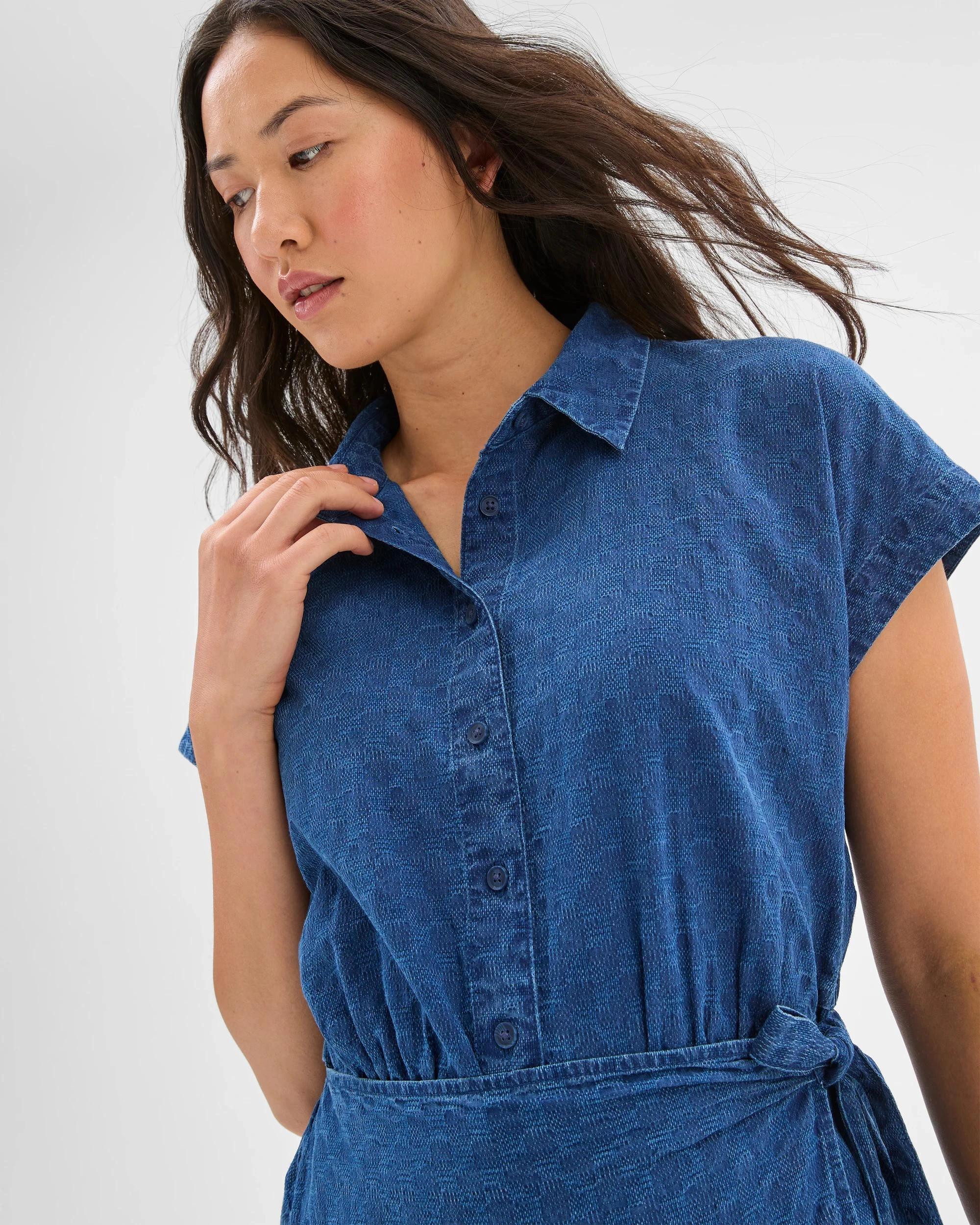 4 Target Woman Wrap Skirt Mini Dress CHAMBRAY, 4 of 7