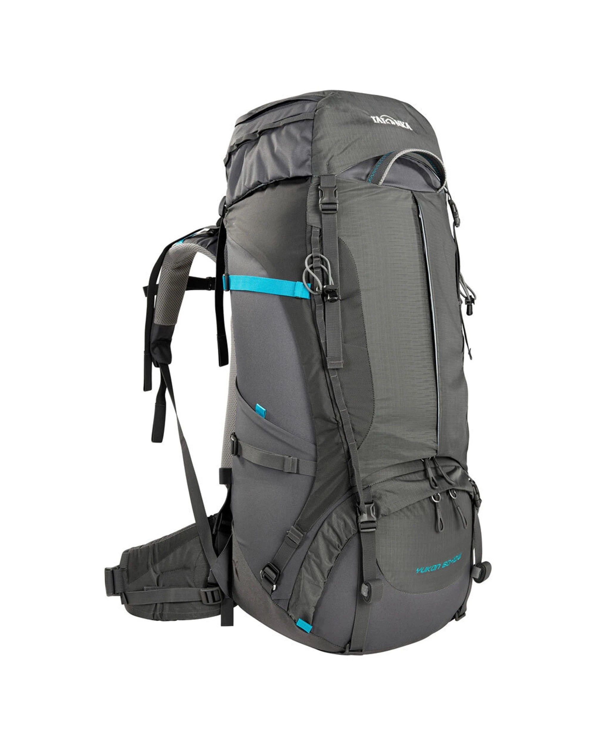 1 Tatonka Yukon Womens Backpack 60 Plus 10 Litre Trekking Rain Cover Cordura Base - Grey, 1 of 4