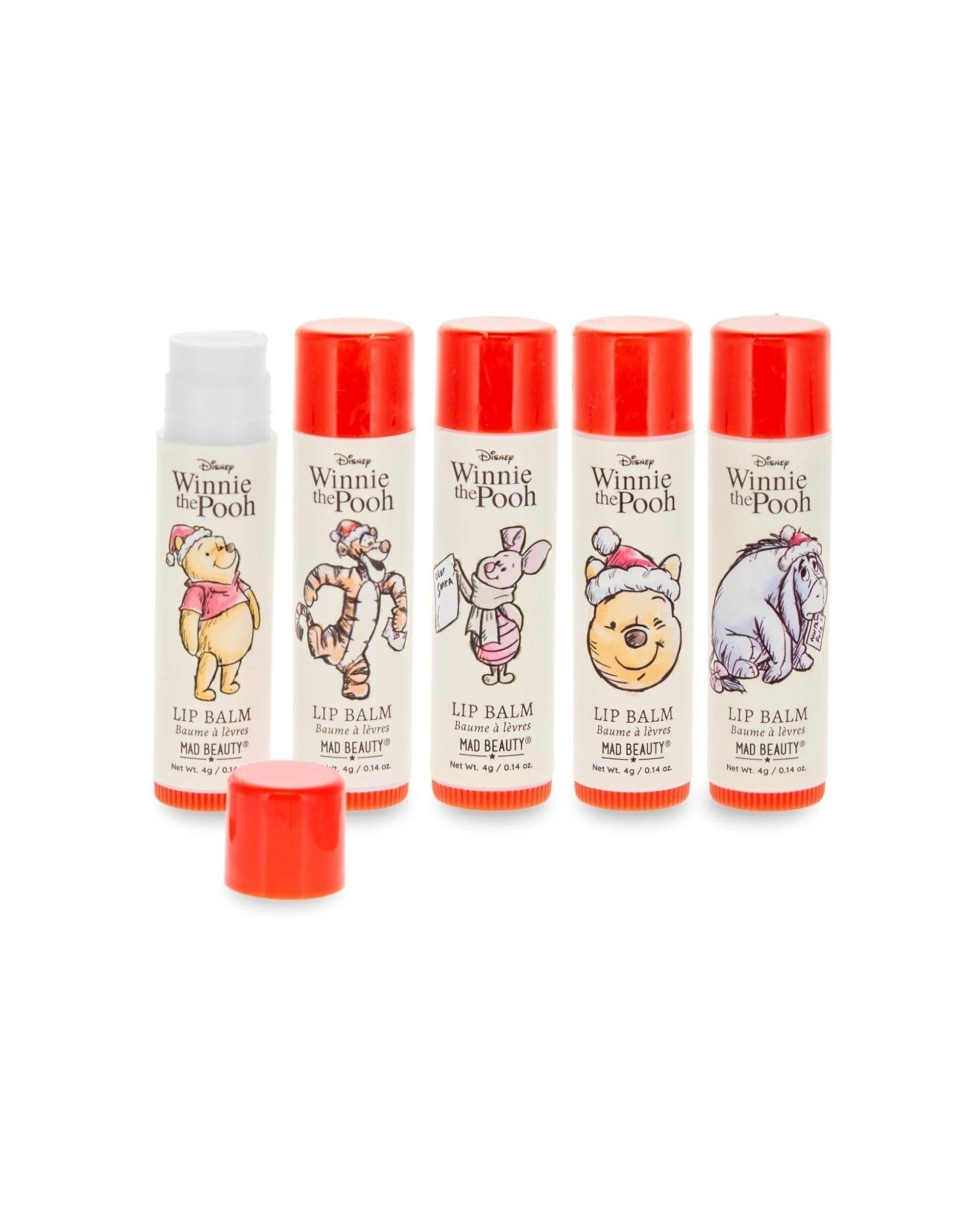 4 Disney 4PK Winnie The Pooh Festive Scented Lip Balm Collection 20g - Multi, 4 of 4
