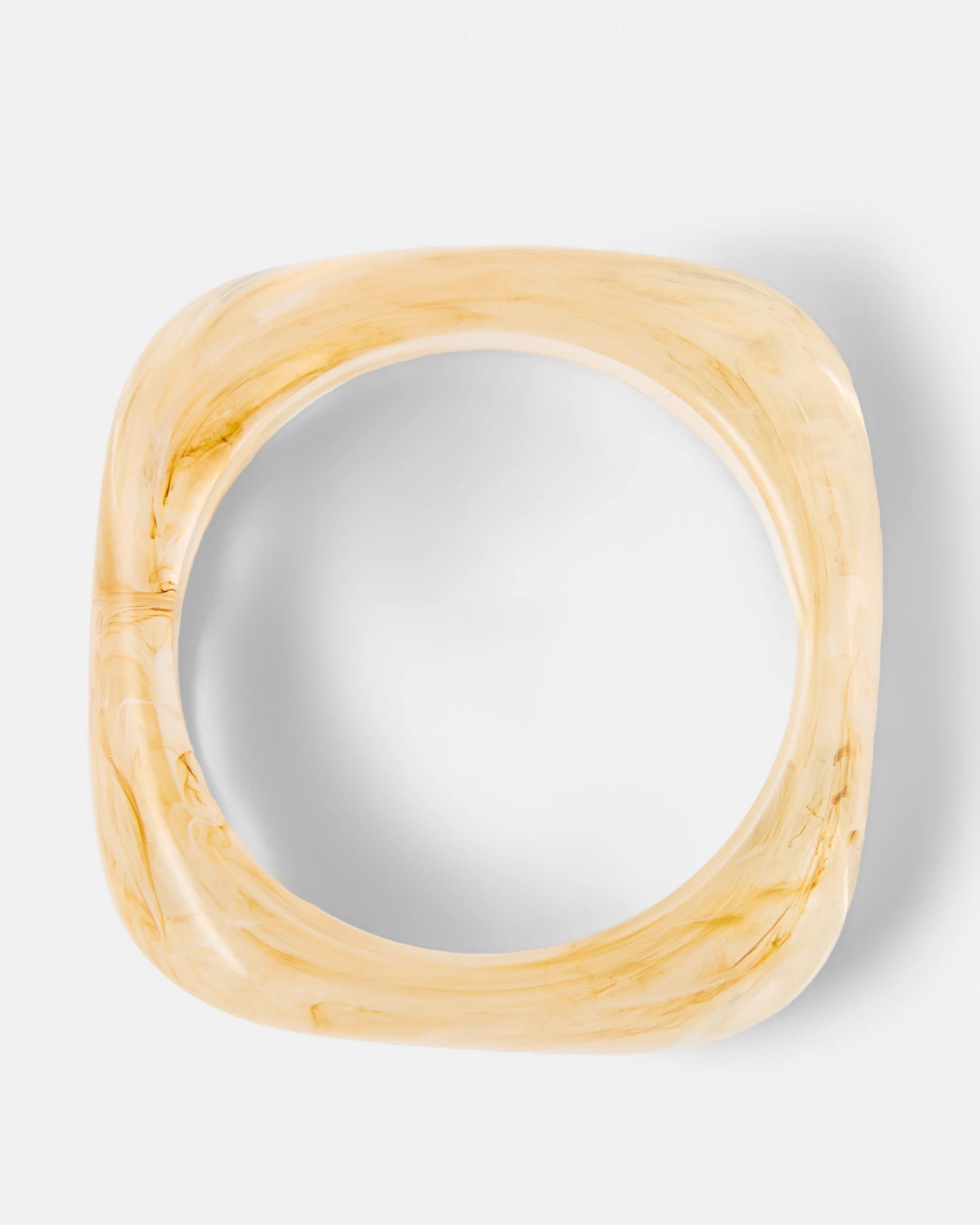 1 Chunky Bangle - Beige Beige, 1 of 4