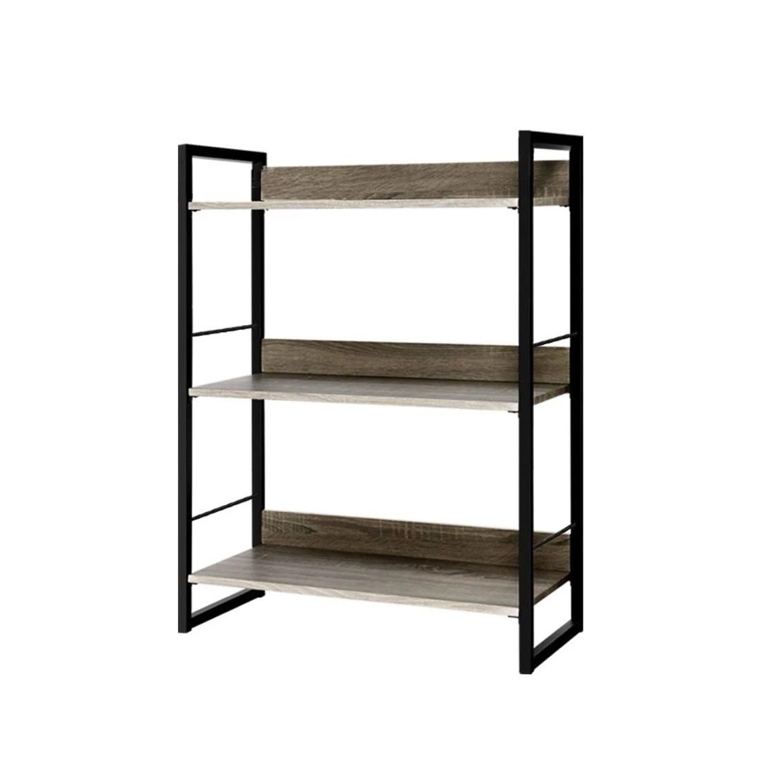 1 Artiss Bookshelf 3 Tiers - NOE  and Oak - Natural, 1 of 8