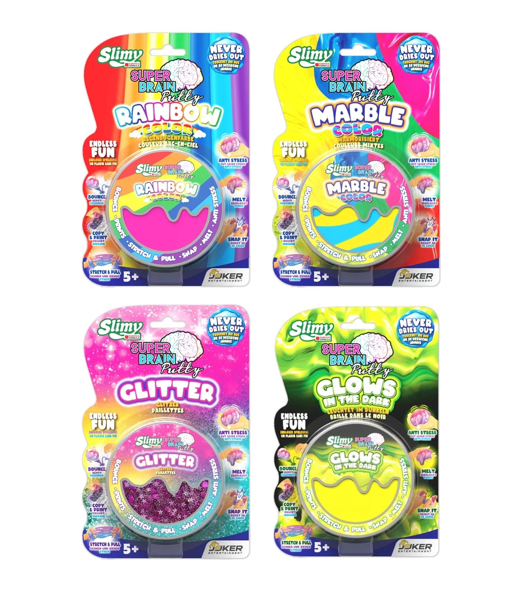 2 Slimy Super Brain Putty - Assorted* - Multi, 2 of 5