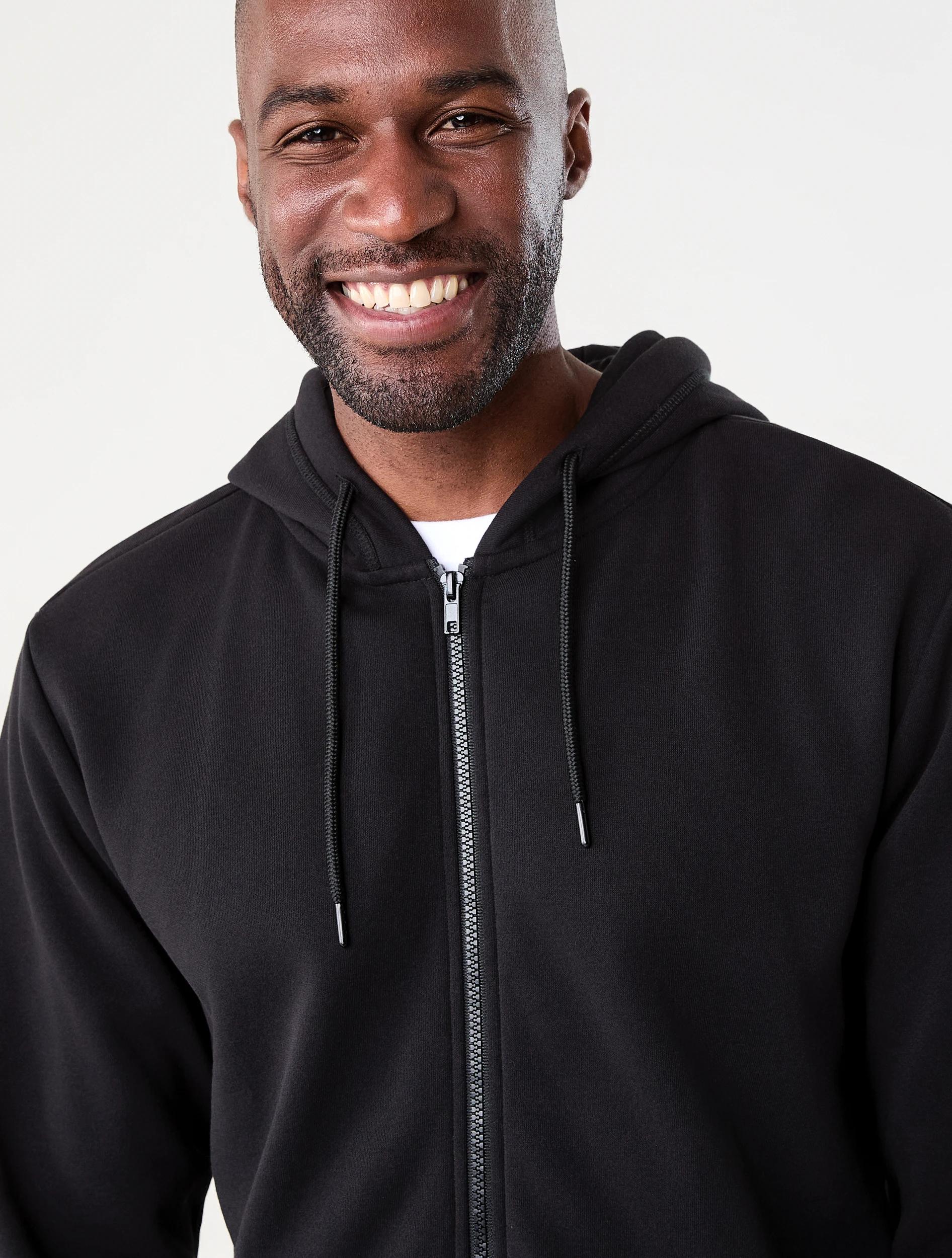 5 Zip Through Hoodie Black, 5 of 7