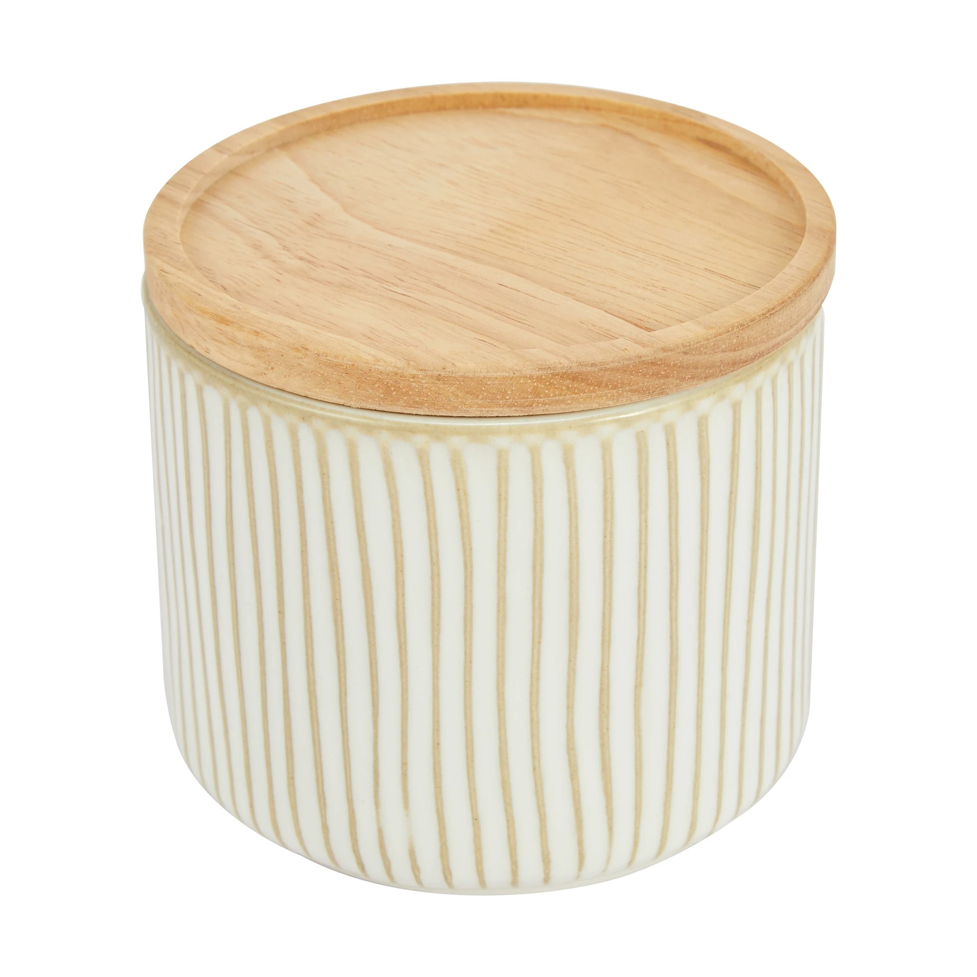 2 Small Linear Glazed Canister, 2 of 6