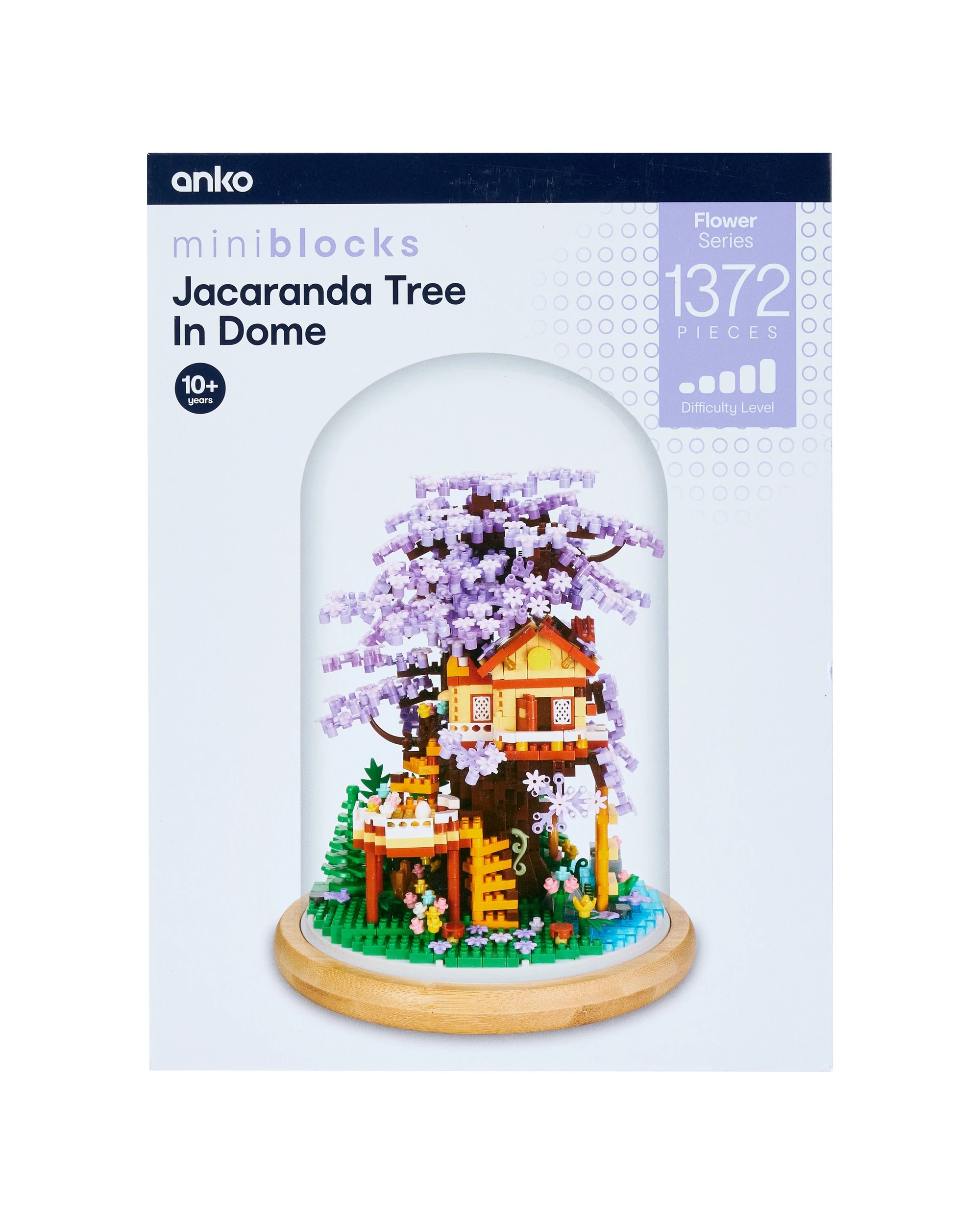 1 1372 Piece Mini Blocks Flower Series: Jacaranda Tree in Dome, 1 of 6