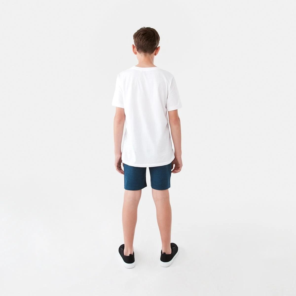 6 Active Kids Knit Shorts Text Blue, 6 of 8