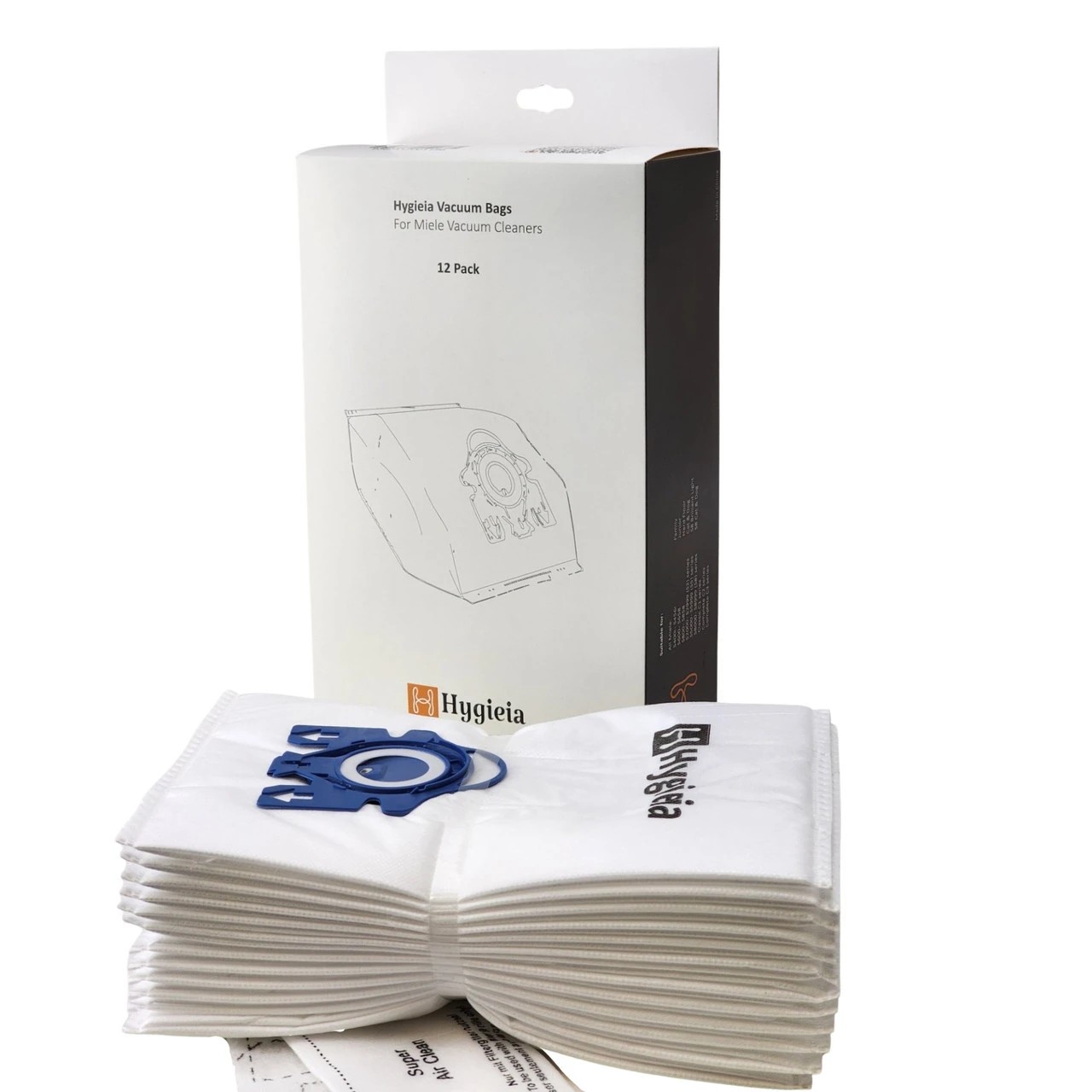 3 Hygieia 36x Vacuum Bags With Filters For Miele GN Type Vacuum Cleaners - White, 3 of 4