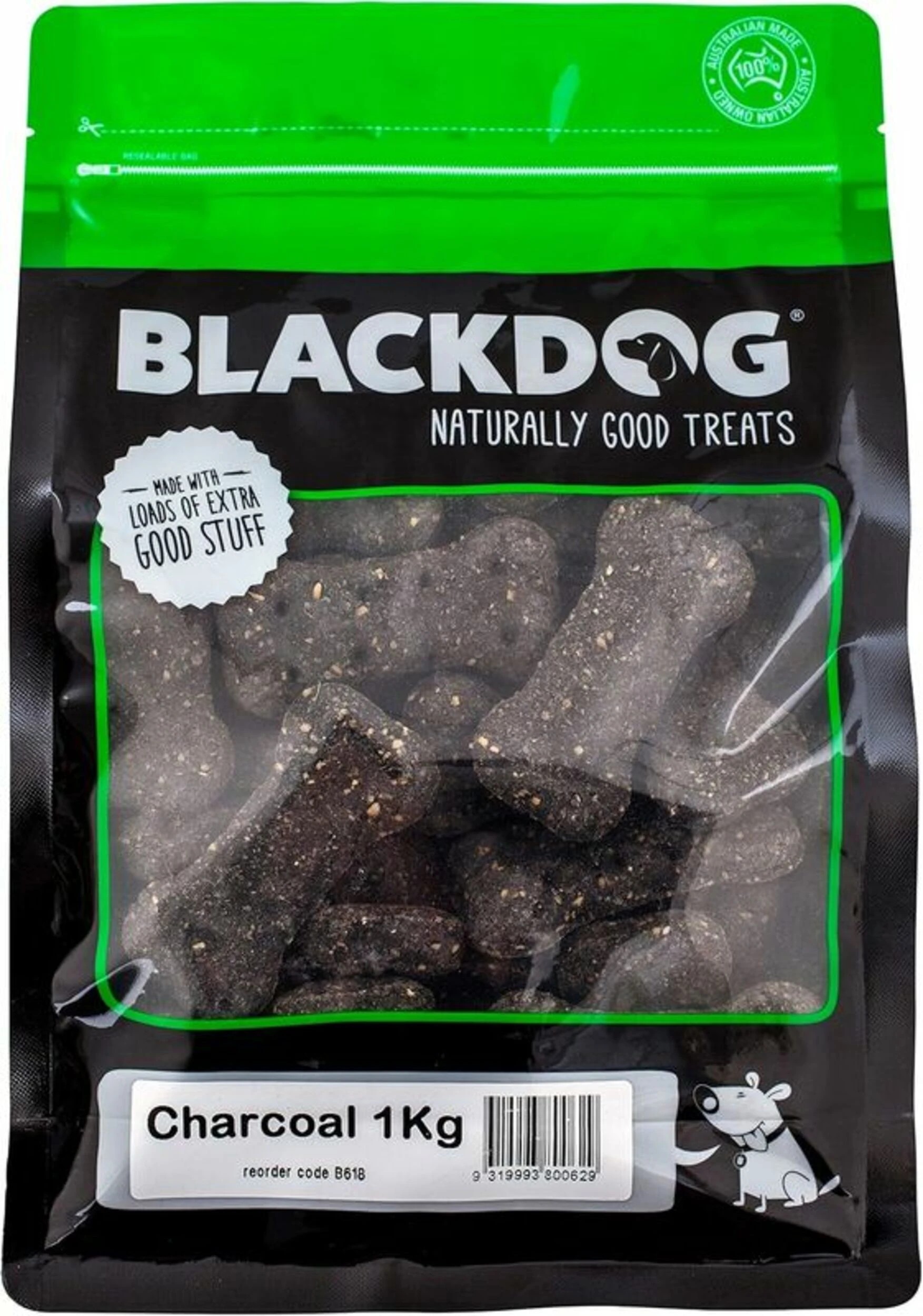 1 Black Dog Charcoal 1kg, 1 of 1