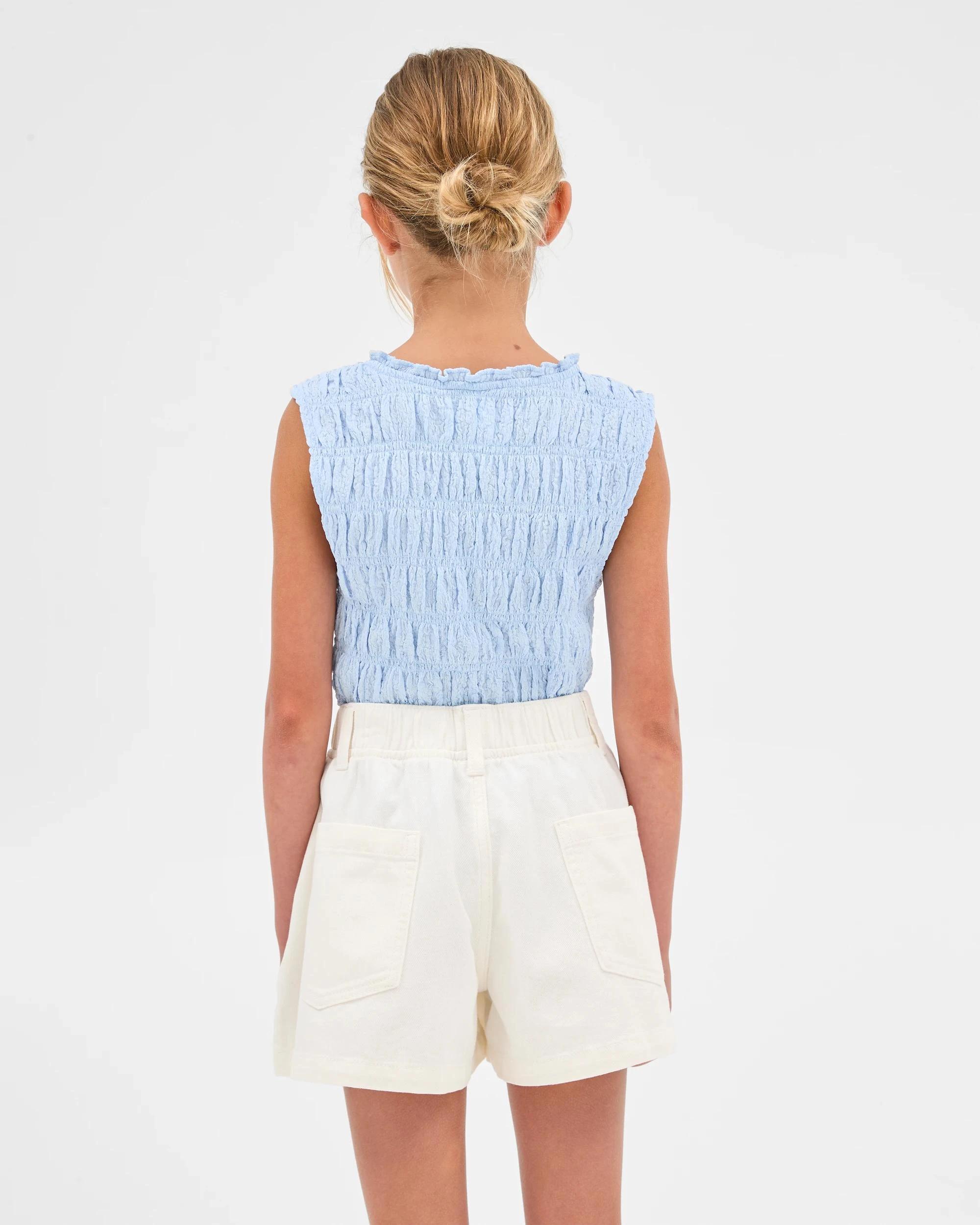 3 Target Denim Swing Shorts BRILLIANT WHITE, 3 of 5