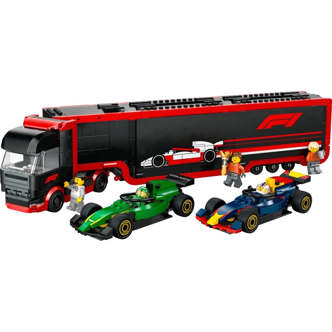 3 LEGO City F1 Truck with RB20 & AMR24 F1 Cars 60445, 3 of 9