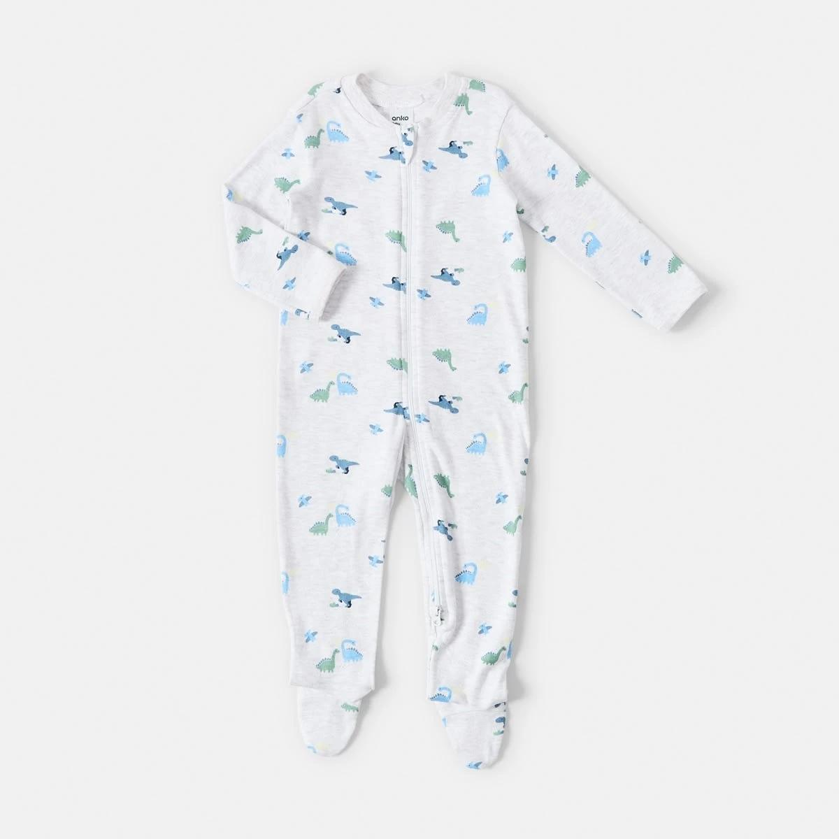 5 3 Pack Coveralls Blu Dino, 5 of 8
