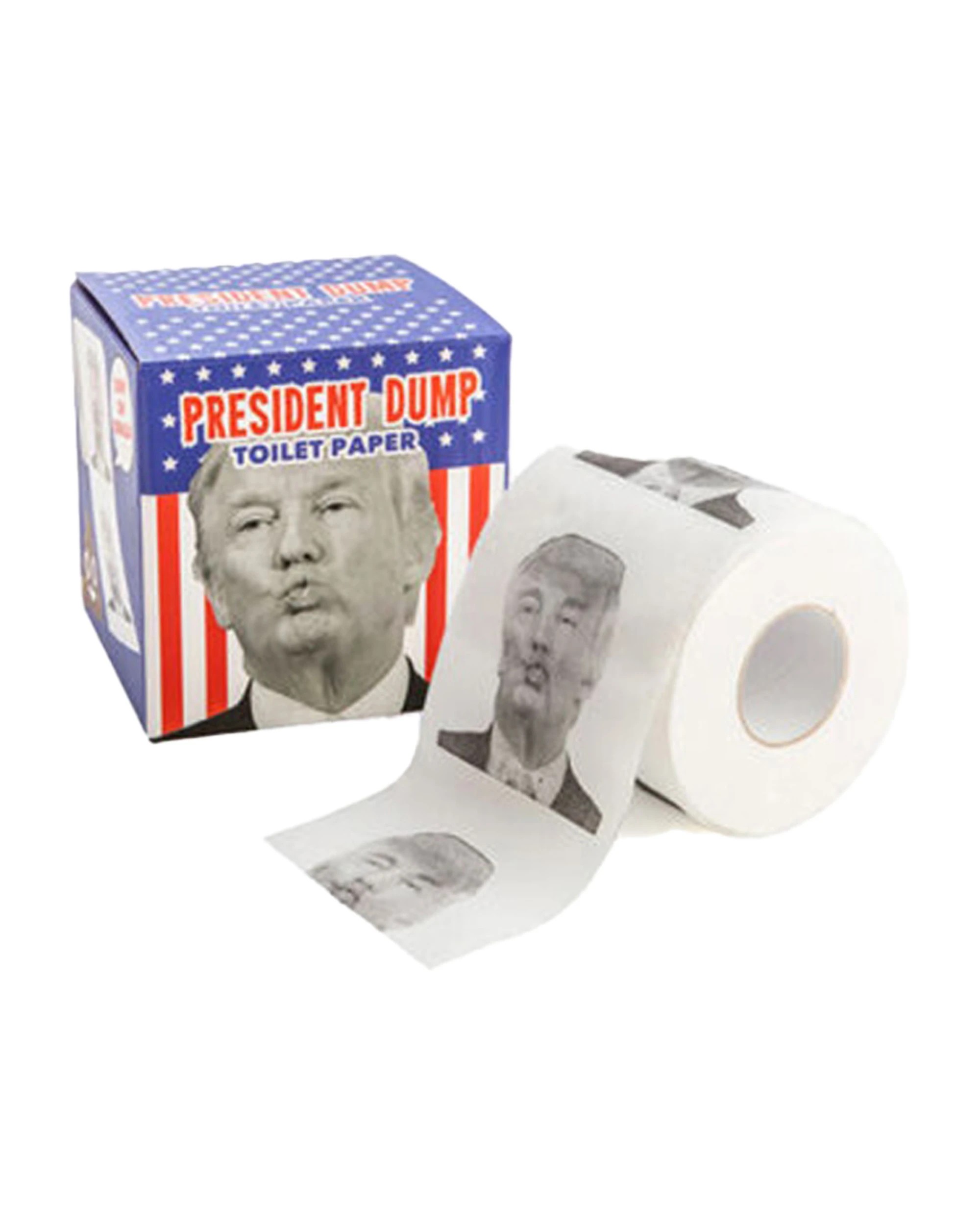 2 MDI 4PK Toilet Paper President Dump Donald Printed Novelty - White, 2 of 2