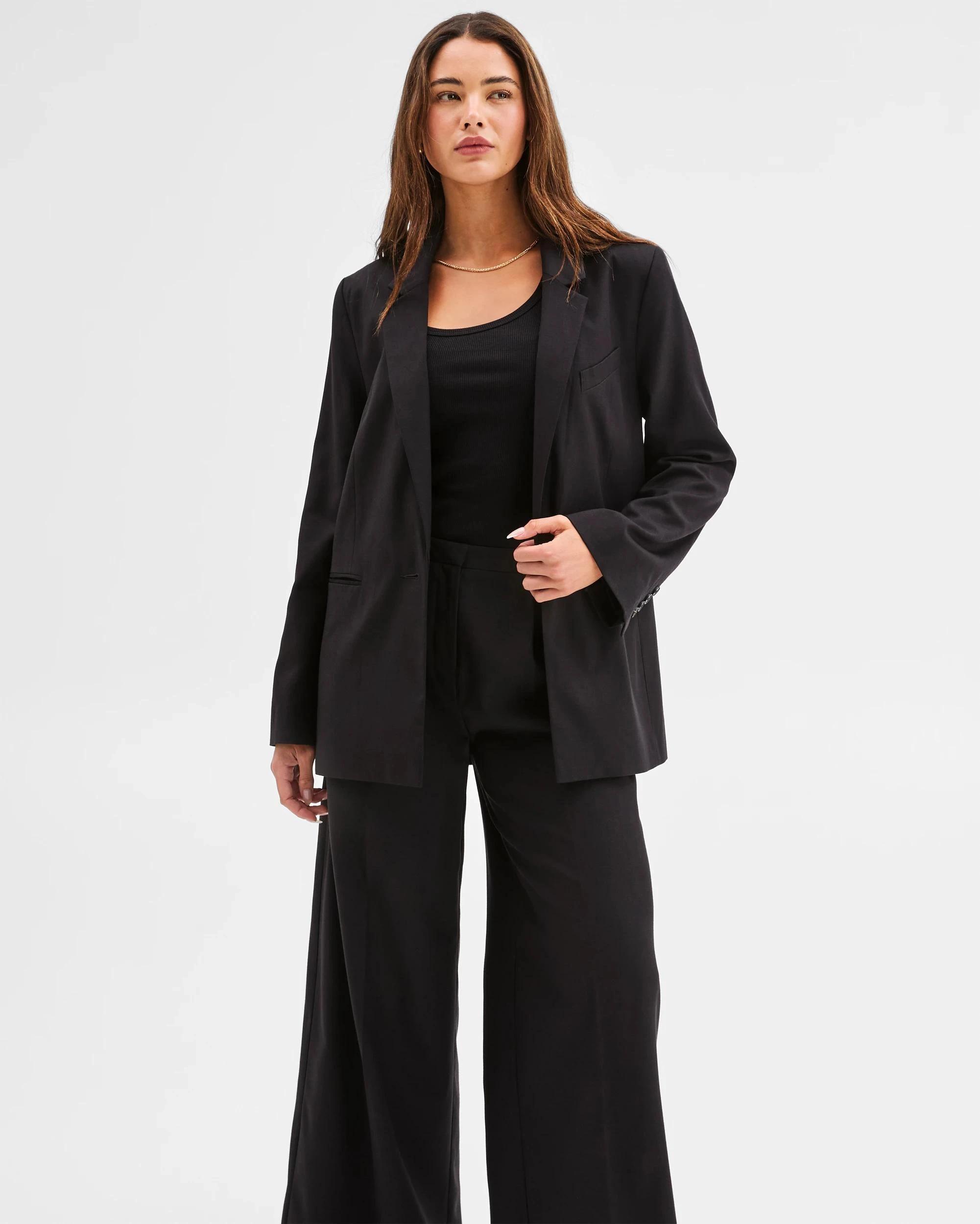 4 Lily Loves Oversized Blazer BLACK, 4 of 6