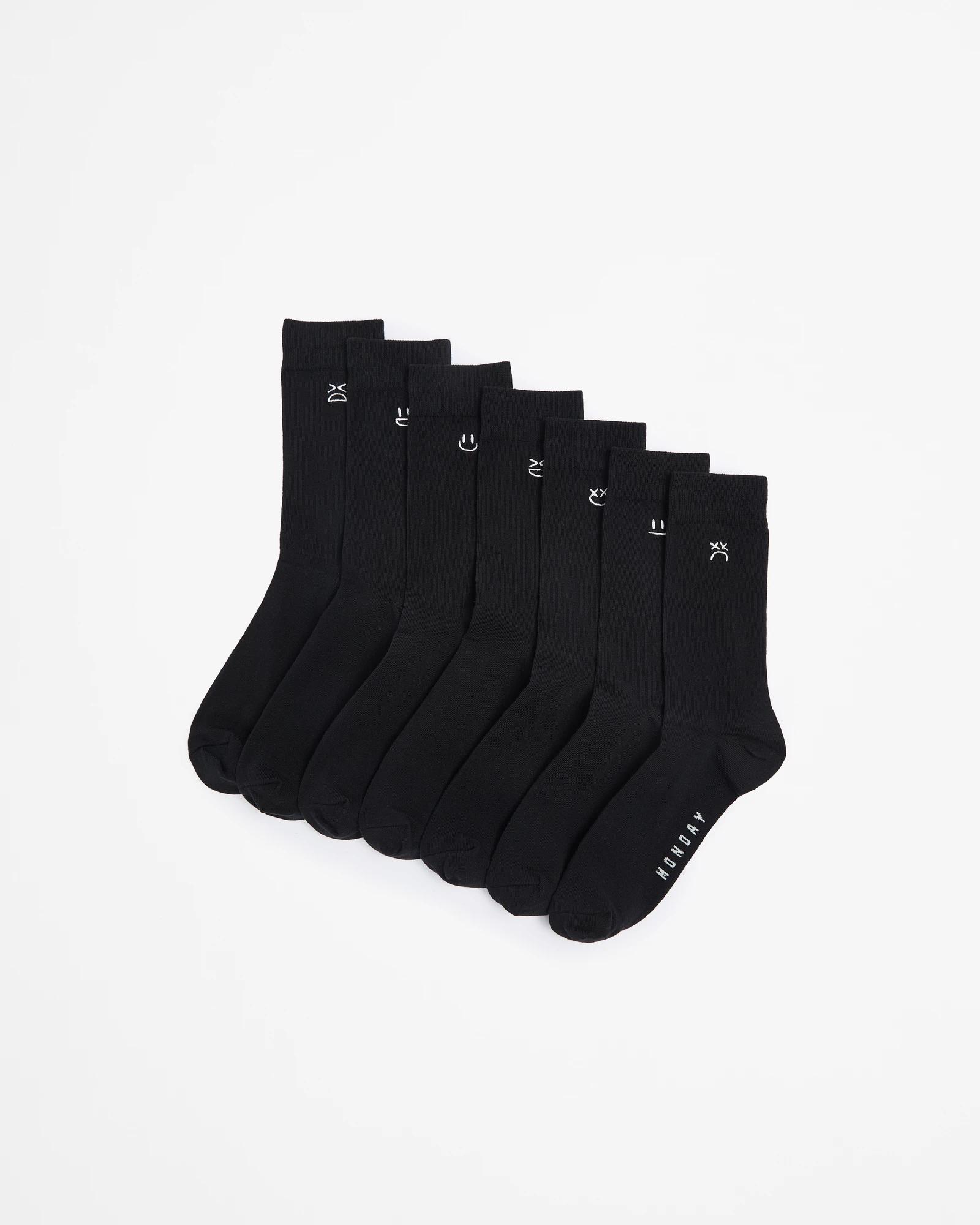 1 7 Pack Days Of The Week Business Crew Socks - Maxx DAYS OF THE WEEK, 1 of 3