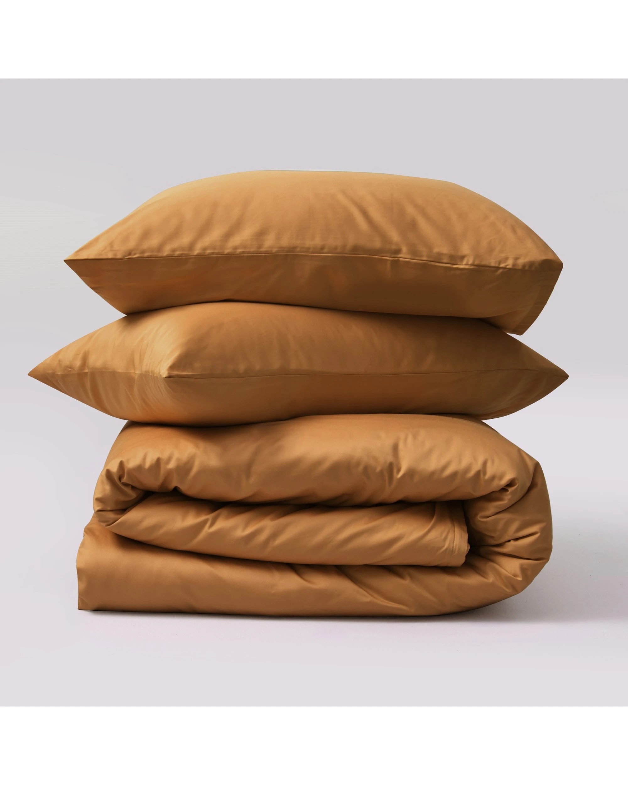 2 Serene 400TC Bamboo Cotton Sateen Quilt Cover Set - Queen Bed - Rust, 2 of 5