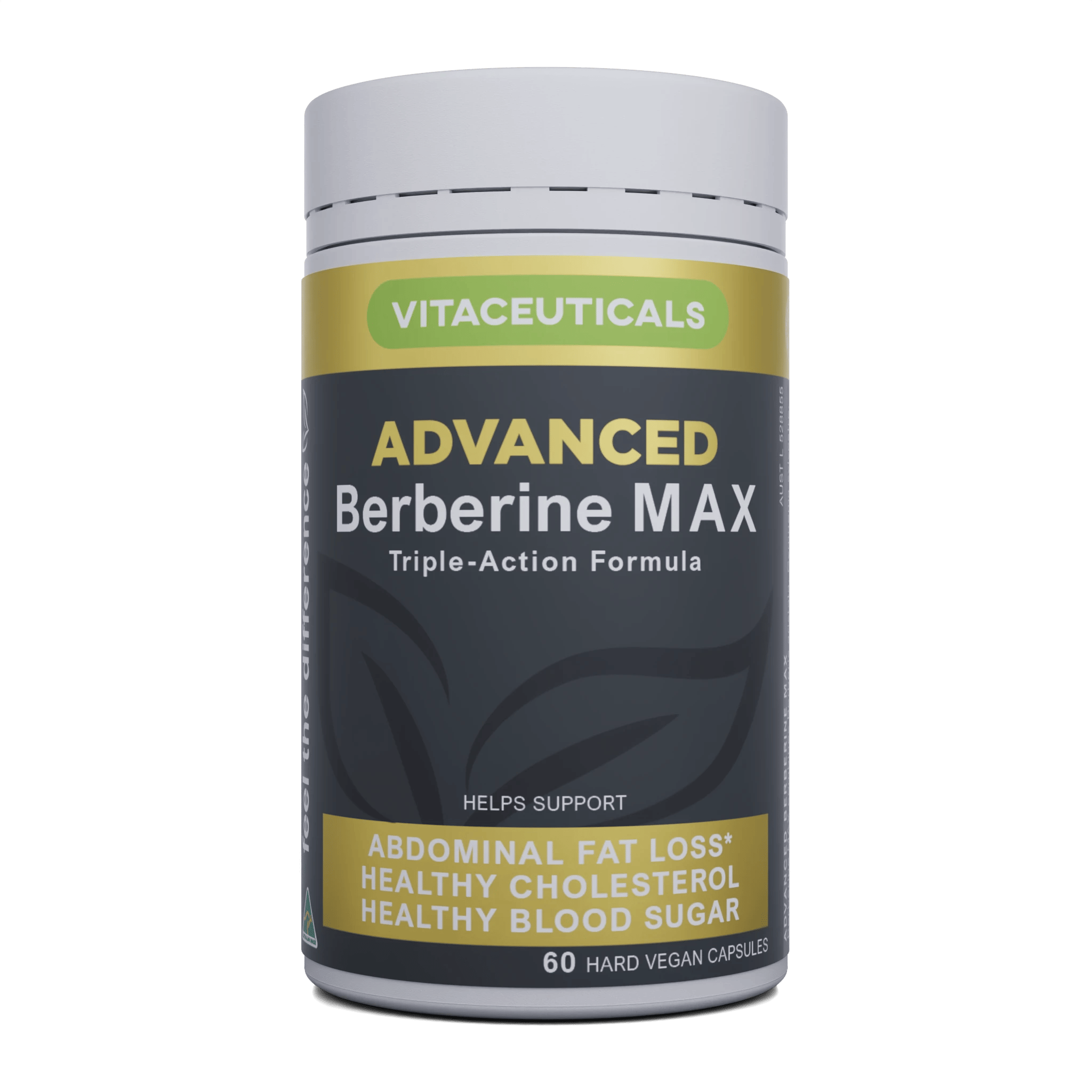 1 Vitaceuticals 60pc Advanced Berberine MAX Abdominal Fat Loss Support Capsules, 1 of 1