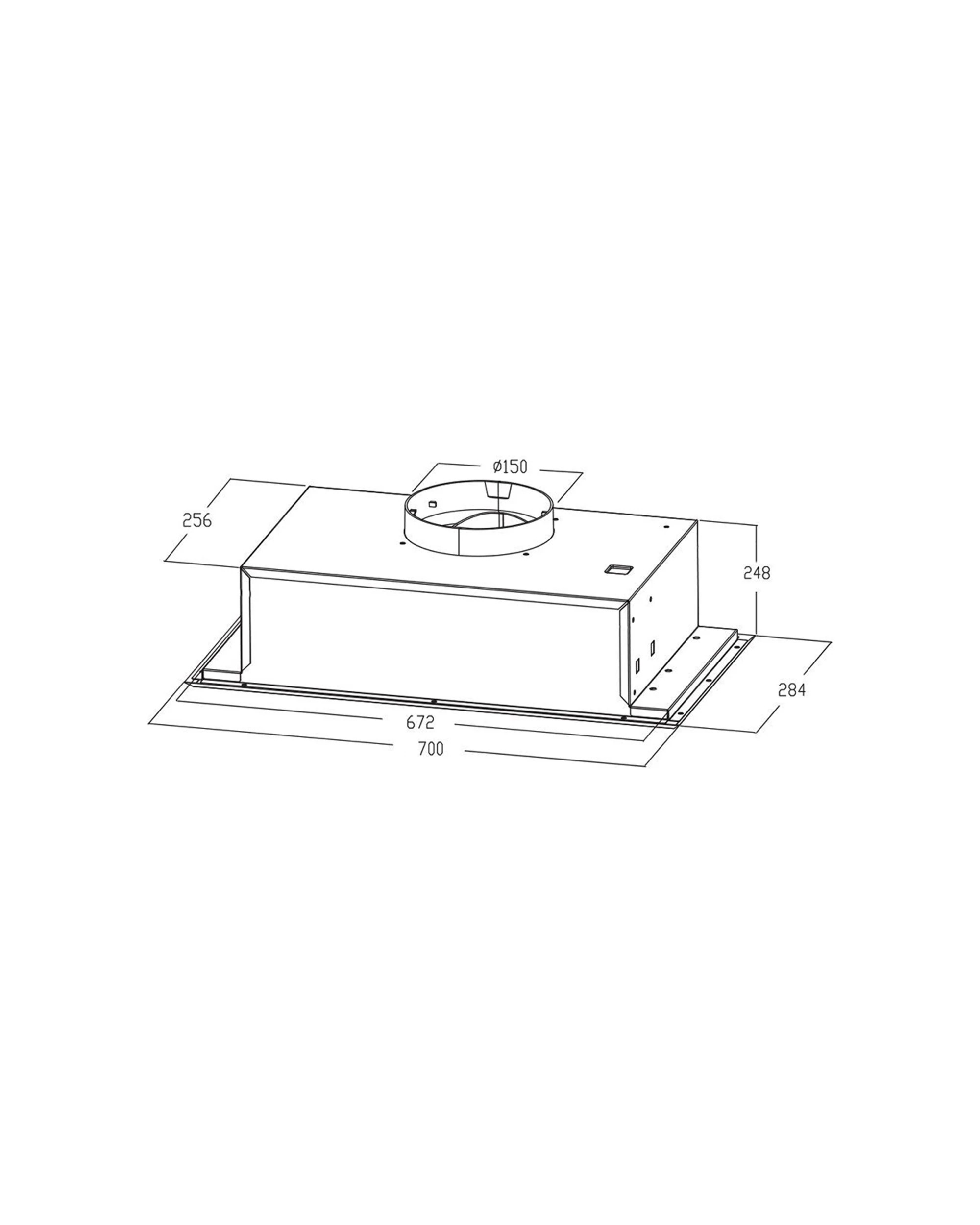6 Kleenmaid Rangehood Fixed Undermount 70cm Stainless Steel Kitchen Exhaust Vent - Silver, 6 of 6
