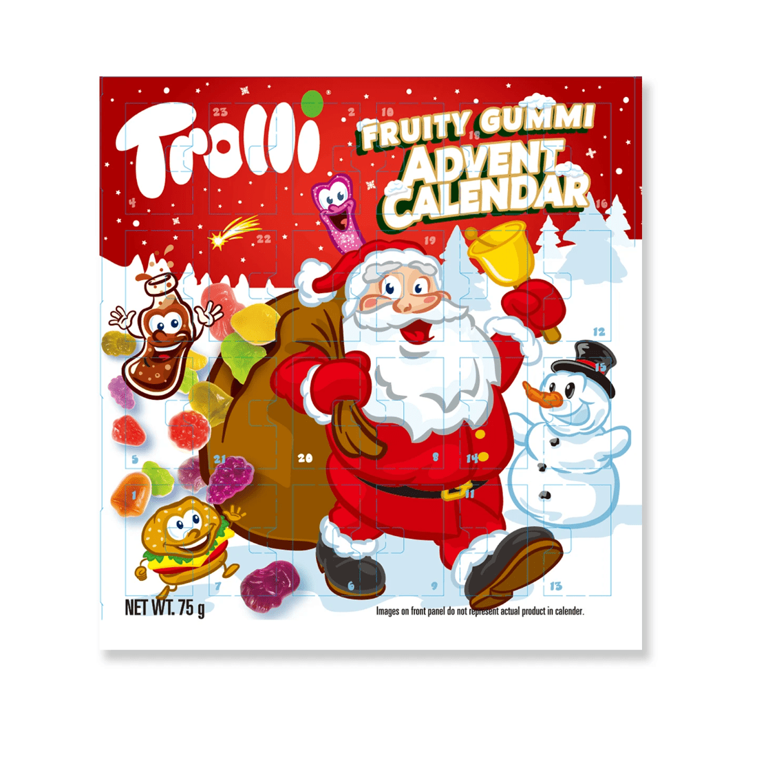 1 Trolli Fruity Gummi Advent Calendar 75g, 1 of 2