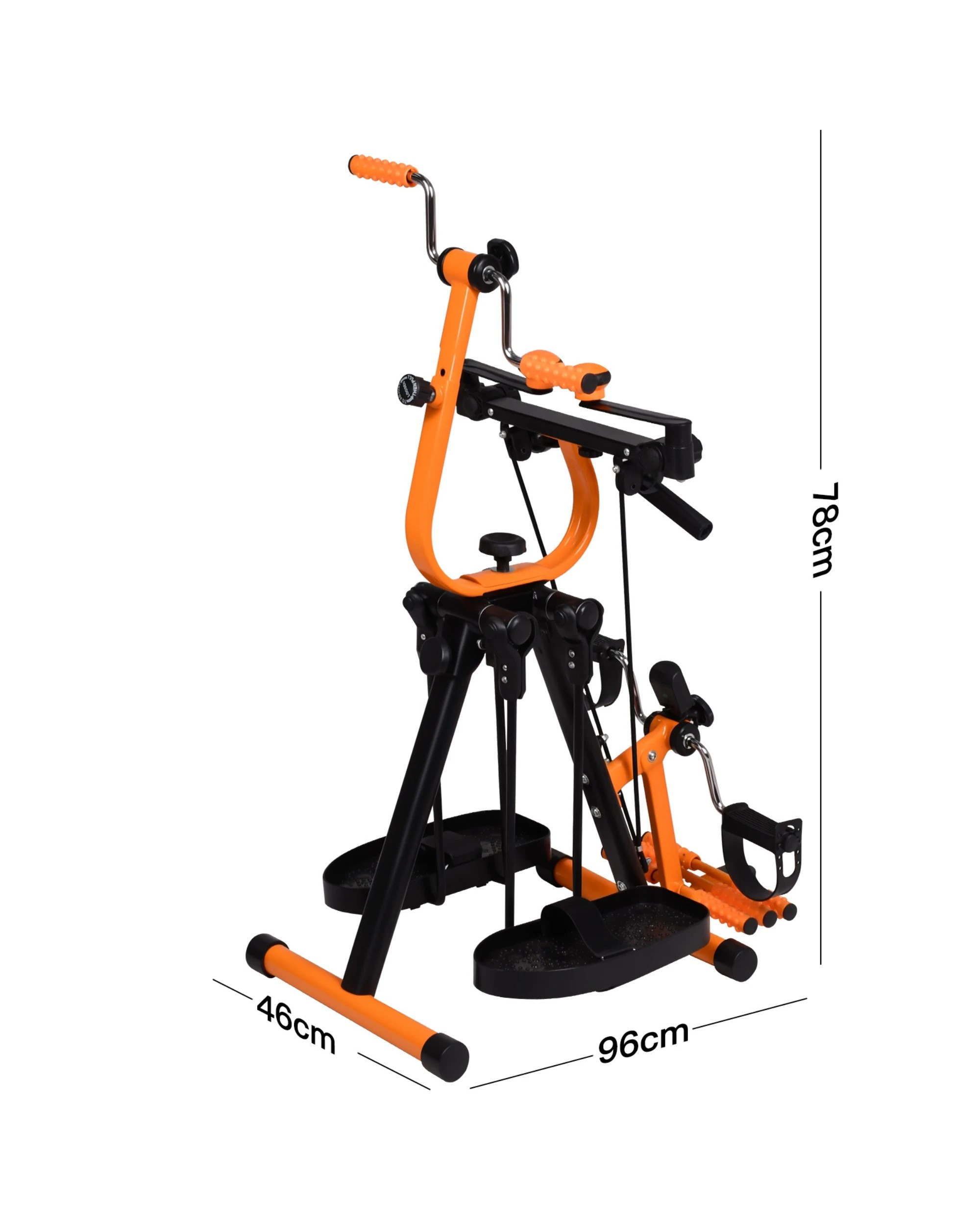 8 Air Walker Exercise Machine with Adjustable Handles & Digital Counter, Low Impact Cardio Glider for Home Gym, 8 of 8
