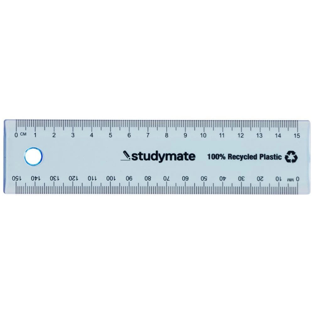 1 Studymate Ruler 15cm Fluoro Blue, 1 of 2