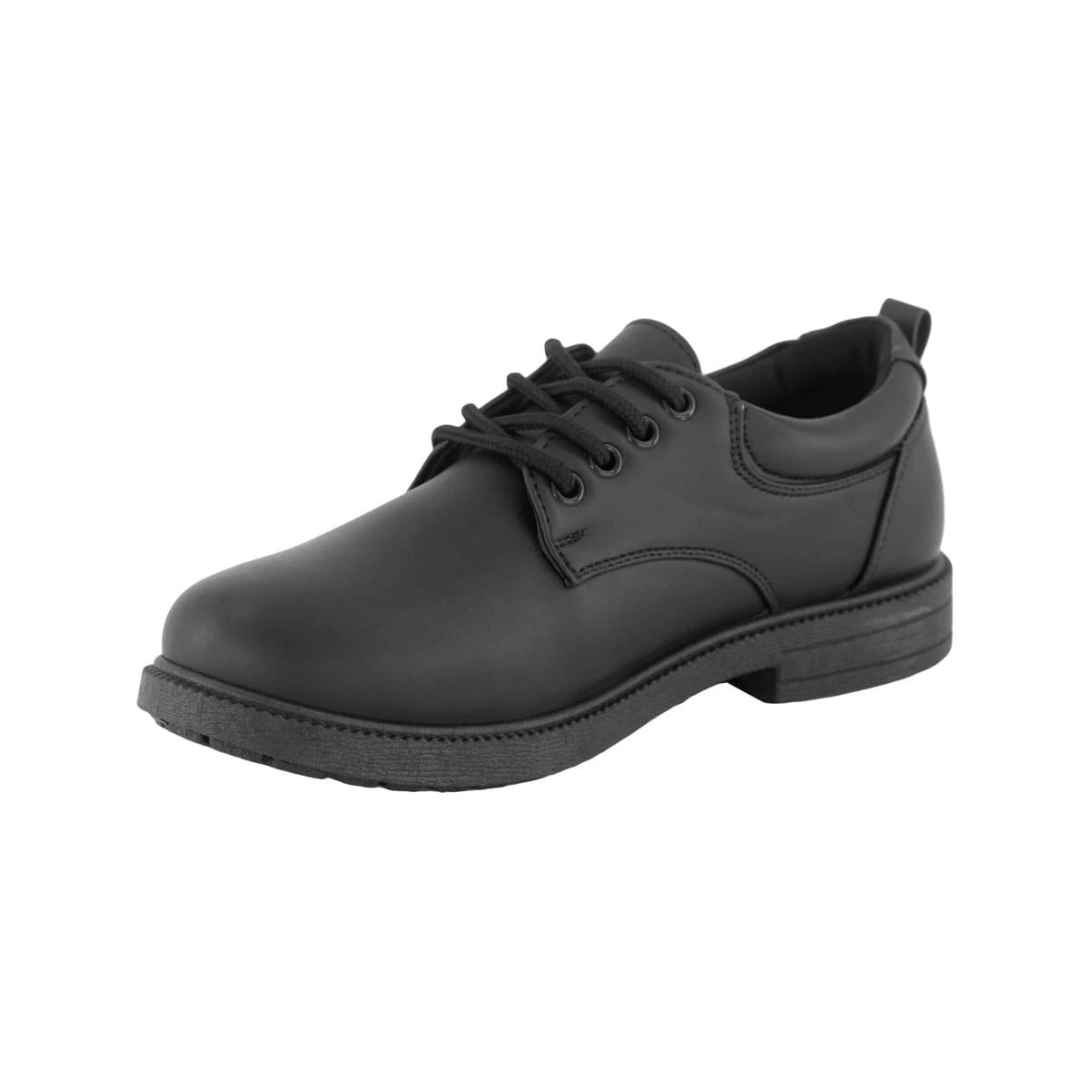 4 Senior Lace-Up School Shoes Black, 4 of 6