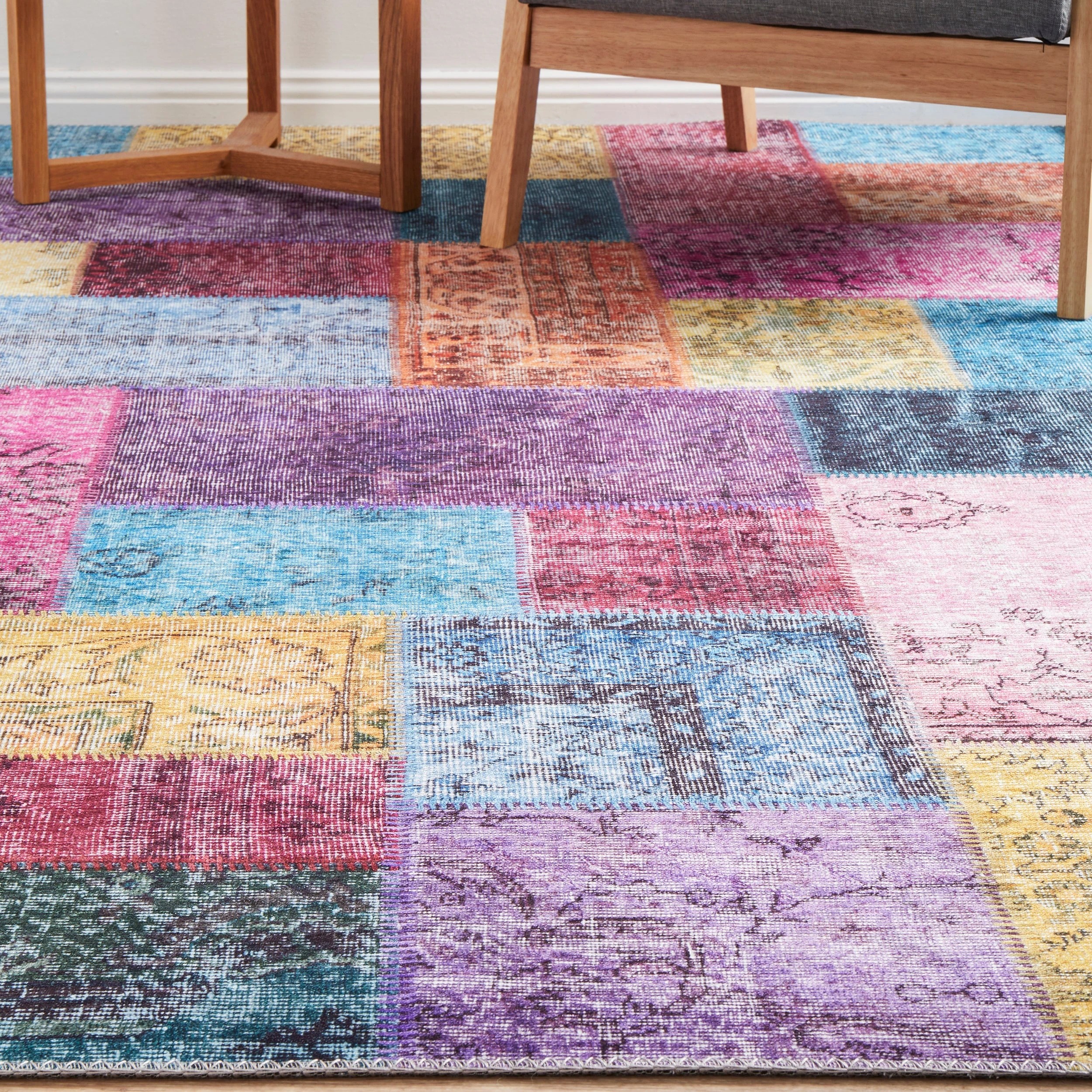 7 Common Ground Rugs Bazaar 167 320x230cm - Extra Large Floor Rug - Blue, 7 of 9