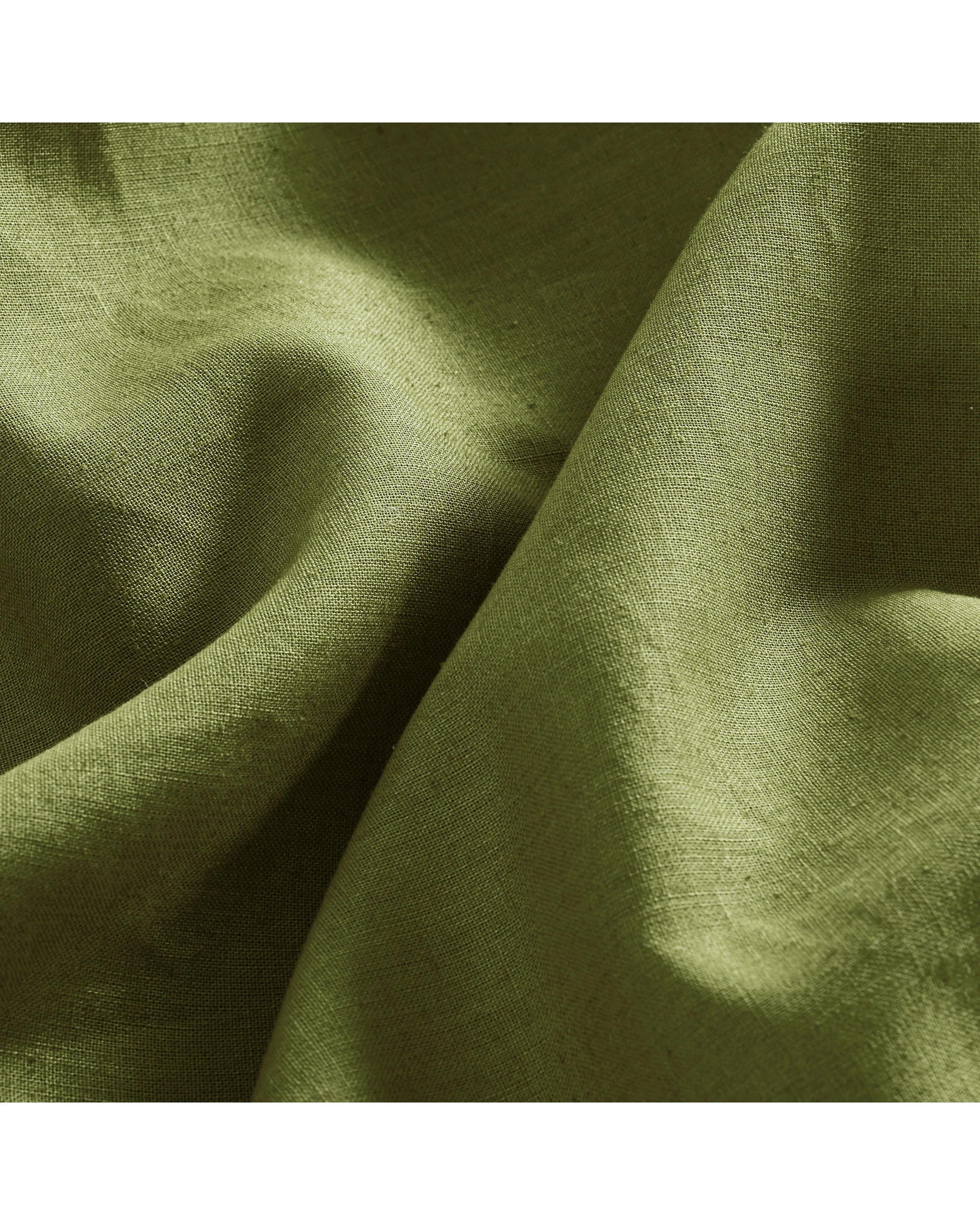 3 Dreamaker Linen Cotton Quilt Cover Set - Single Bed - Olive, 3 of 8