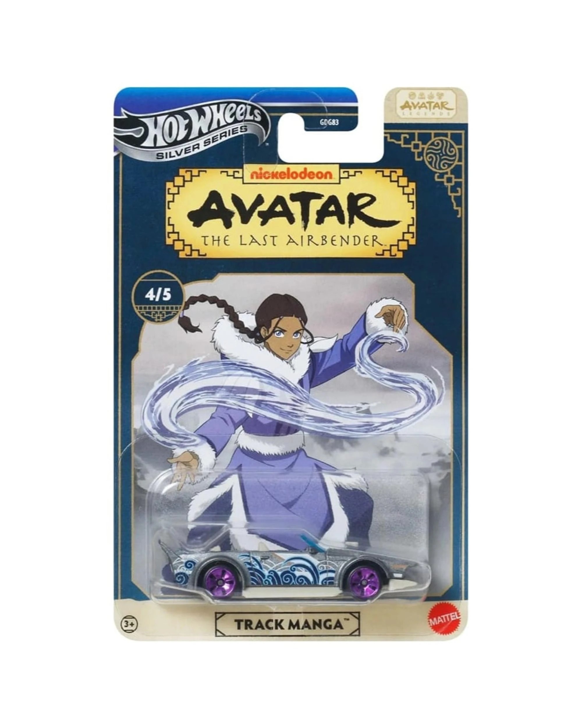 1 Hot Wheels Silver Series Avatar the Last Airbender Track Manga Katara Diecast Vehicle, 1 of 1