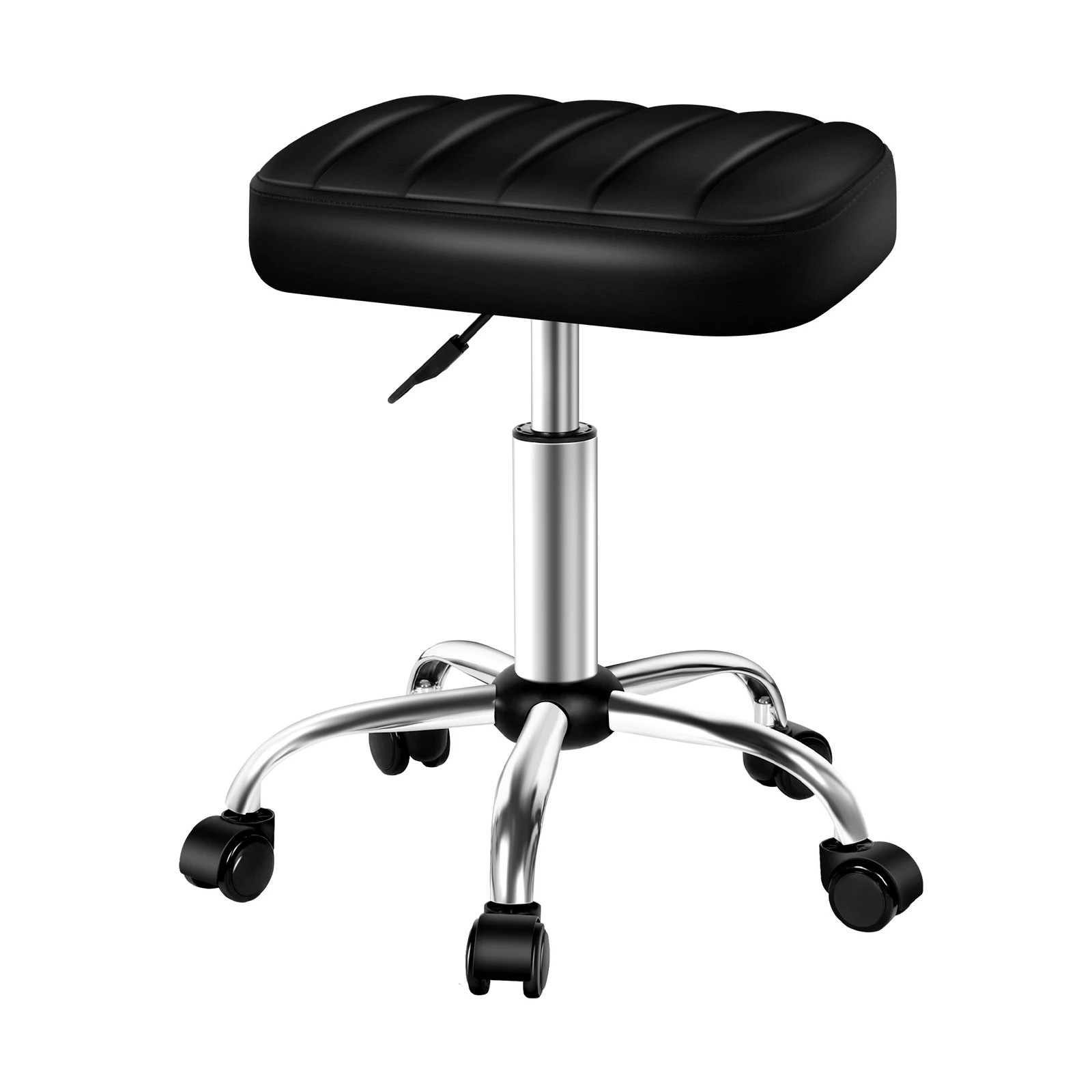 1 Alfordson Salon Stool Square Swivel Barber Hair Dress Chair Lina - Black, 1 of 9