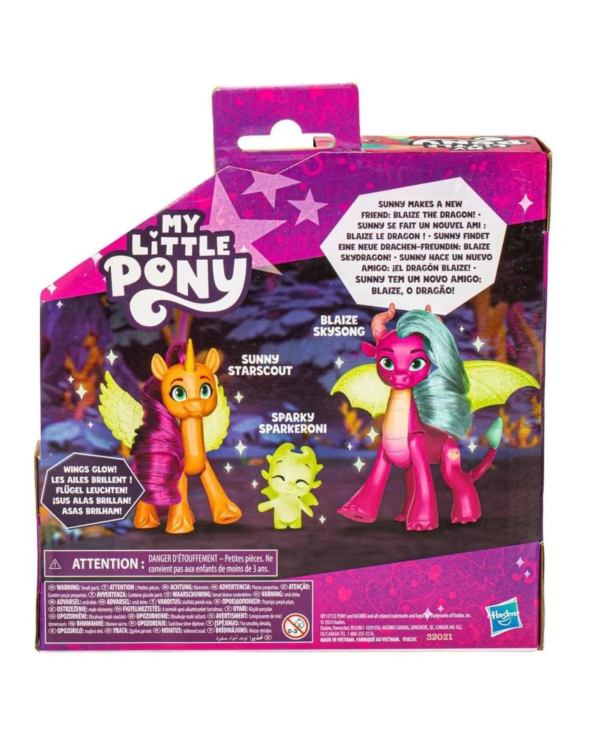 4 My Little Pony Dragon Light Reveal Action Figure Set, 4 of 4
